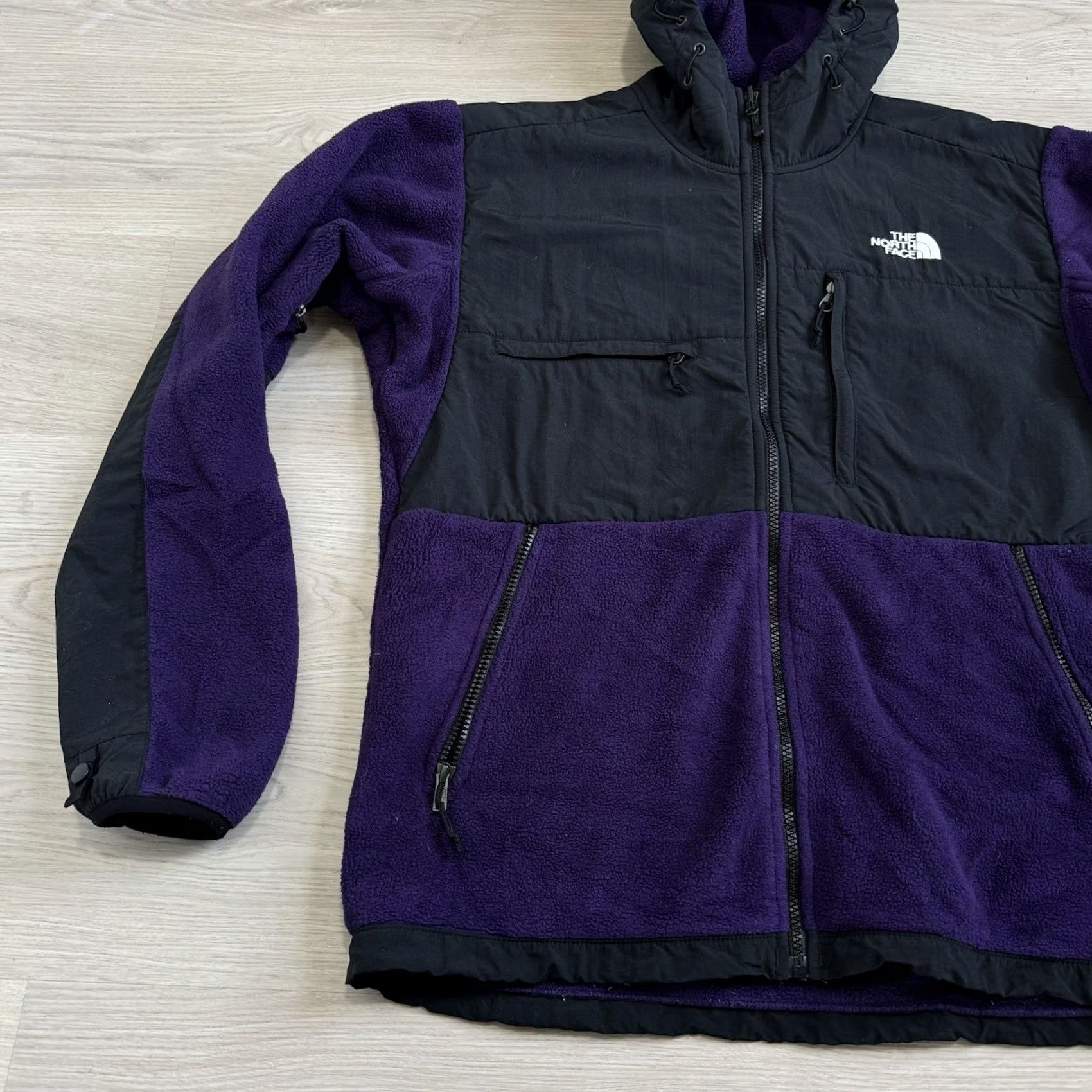 The North Face The North Face Jacket Mens Medium Purple Black Denali Fleece Full Zip Hooded Size US M / EU 48-50 / 2 - 2 Thumbnail