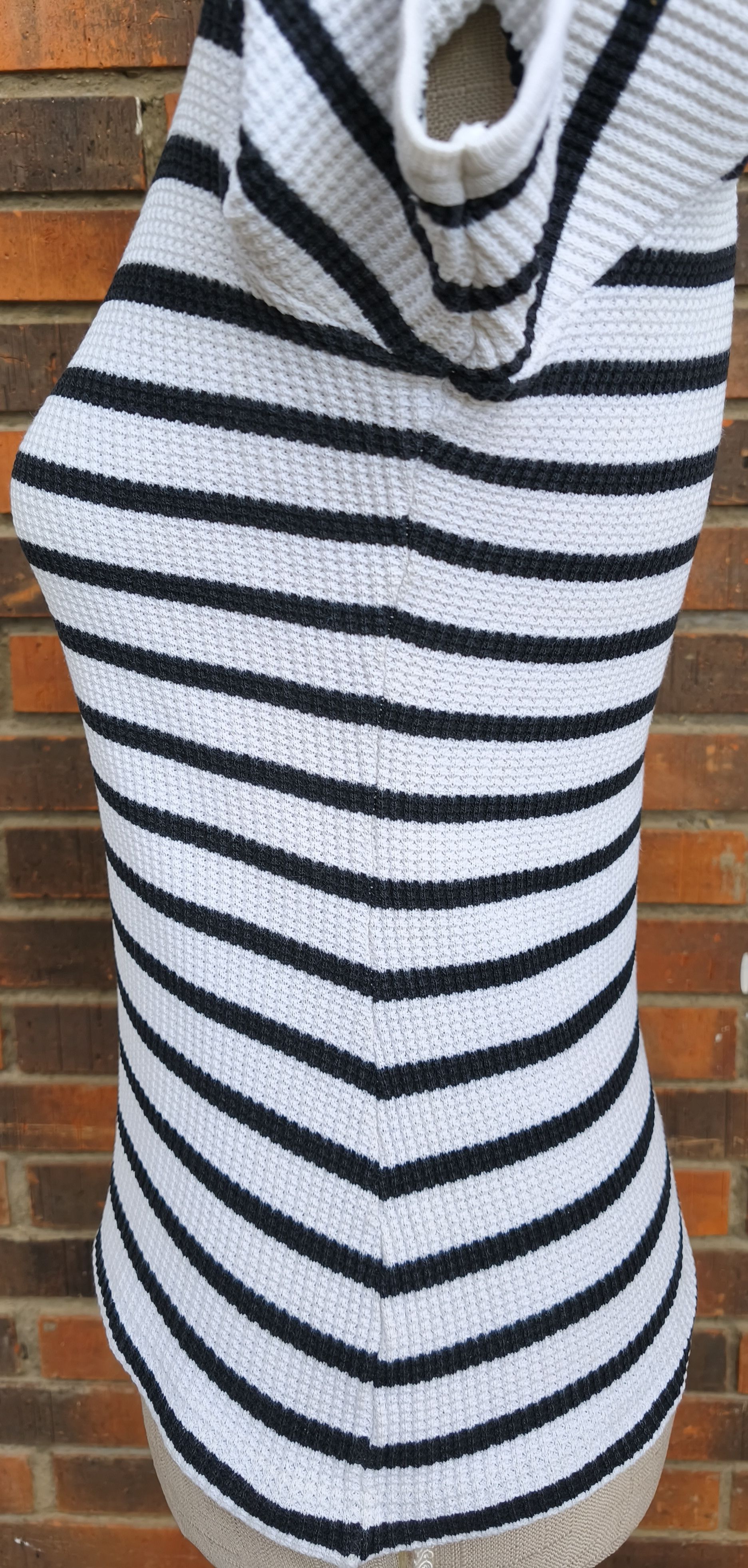 Jean Paul Gaultier 90's - Gaultier Jeans- Textured stripes cotton tshirt Size M / US 6-8 / IT 42-44 - 7 Thumbnail