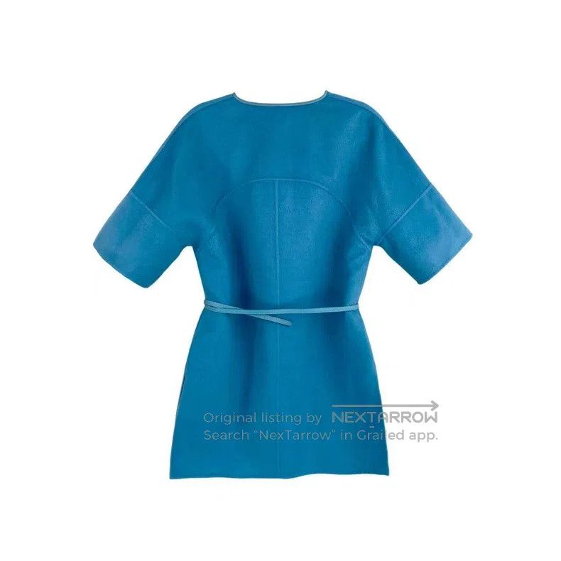Loro Piana Loro Piana Blue Two-Sided Short Sleeve Jacket Size S / US 4 / IT 40 - 4 Thumbnail