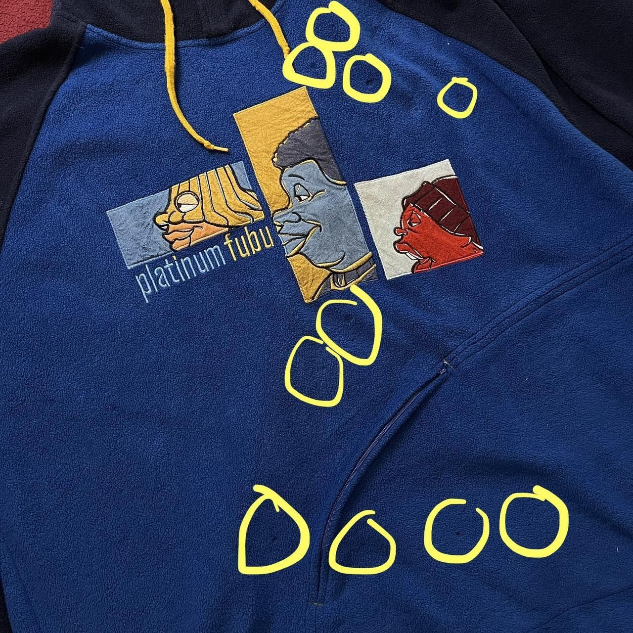 Fubu Platinum Fubu Vintage Y2K Hoodie Fat Albert & Junkyard Gang Size US XXL / EU 58 / 5 - 3 Thumbnail