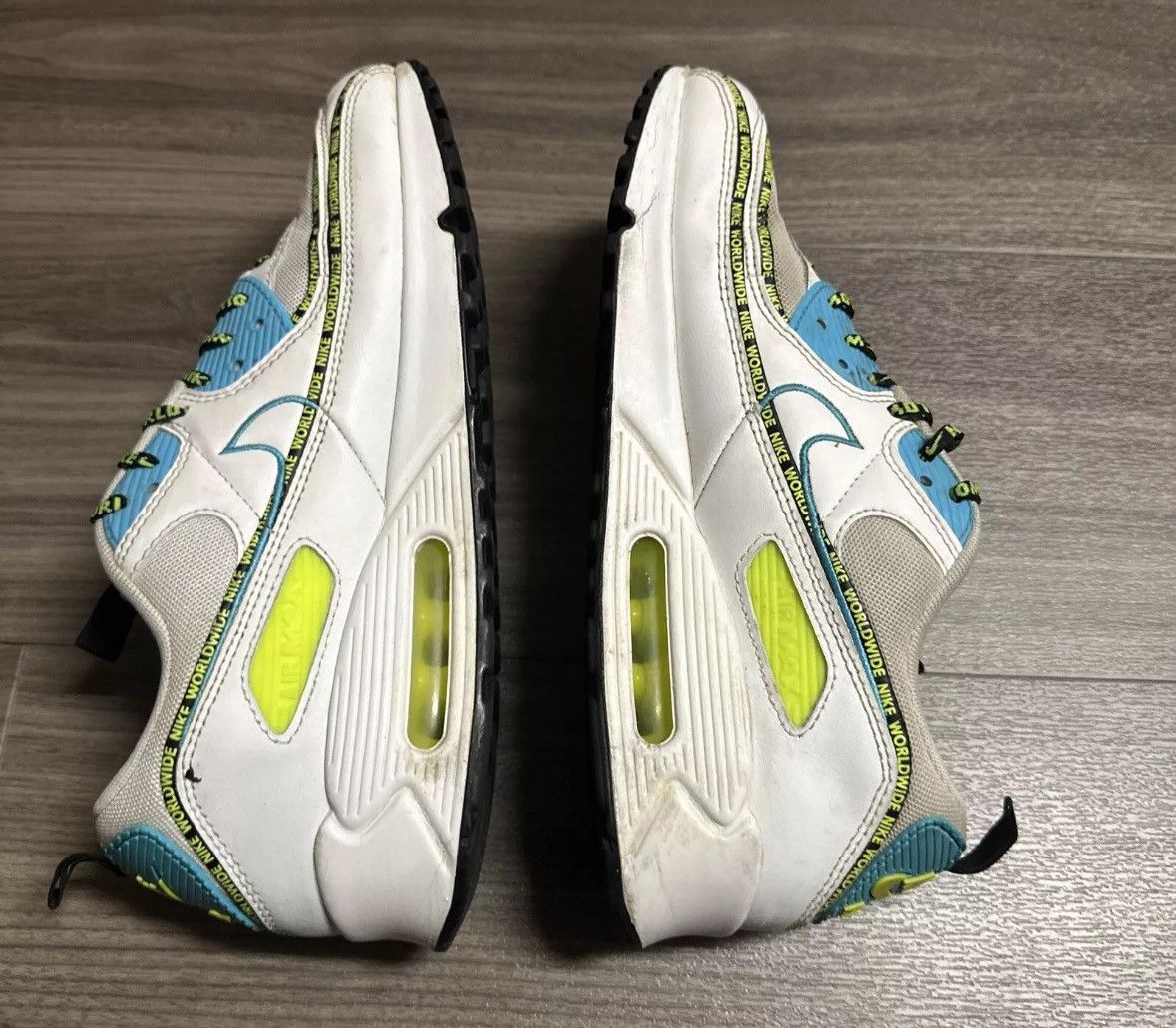 Nike Nike Air Max 90 SE Worldwide Pack - Blue Fury Volt Size US 10 / EU 43 - 8 Thumbnail