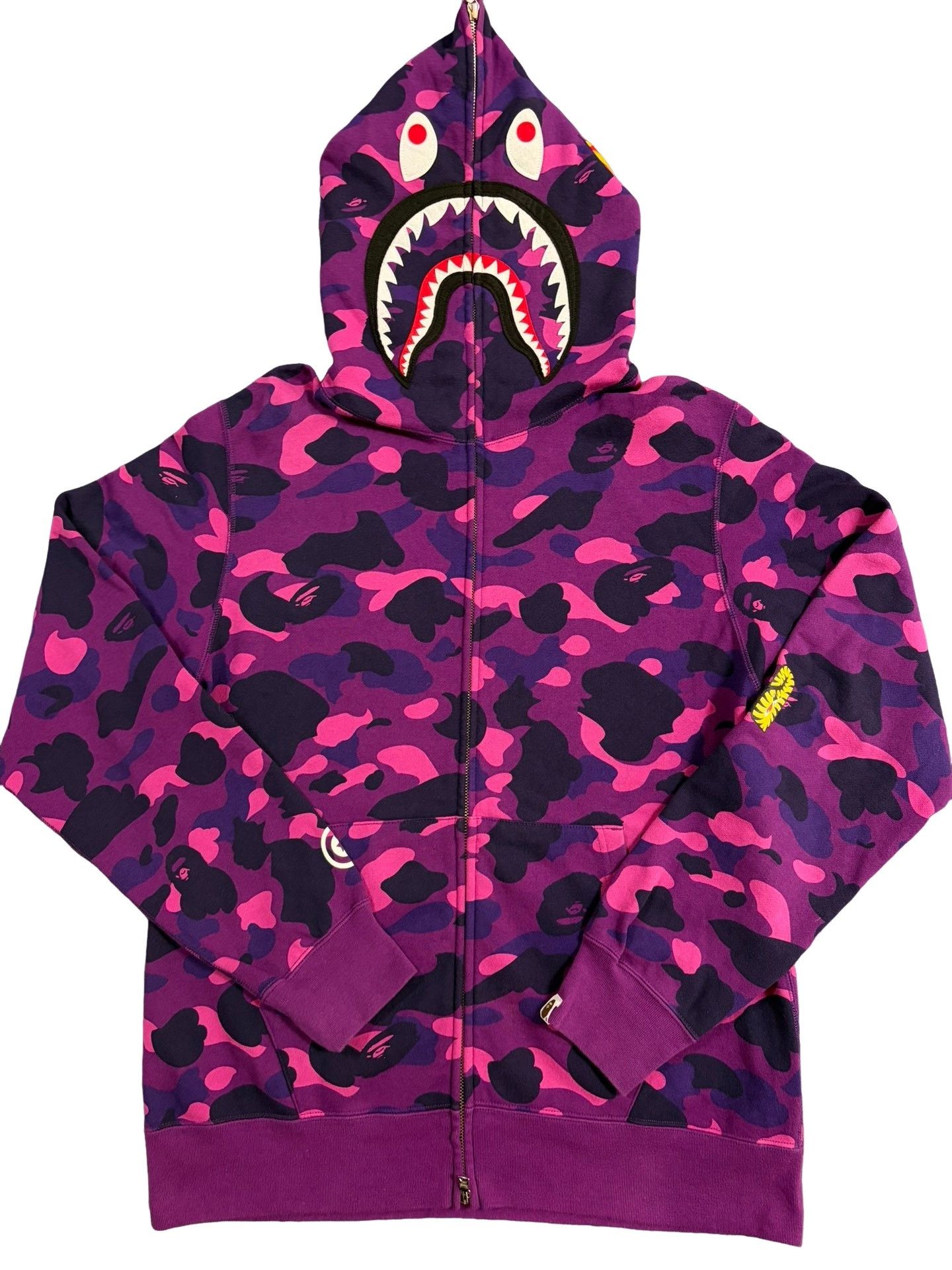Bape A Bathing Ape Purple Camo Shark Hoodie Size XL Size US XL / EU 56 / 4 - 1 Thumbnail