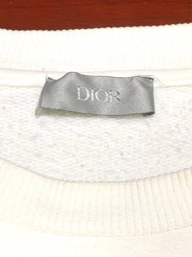 Dior Dior x Kaws Co-branded Rhinestone Bee White Sweatshirt K26WX Size US M / EU 48-50 / 2 - 5 Thumbnail