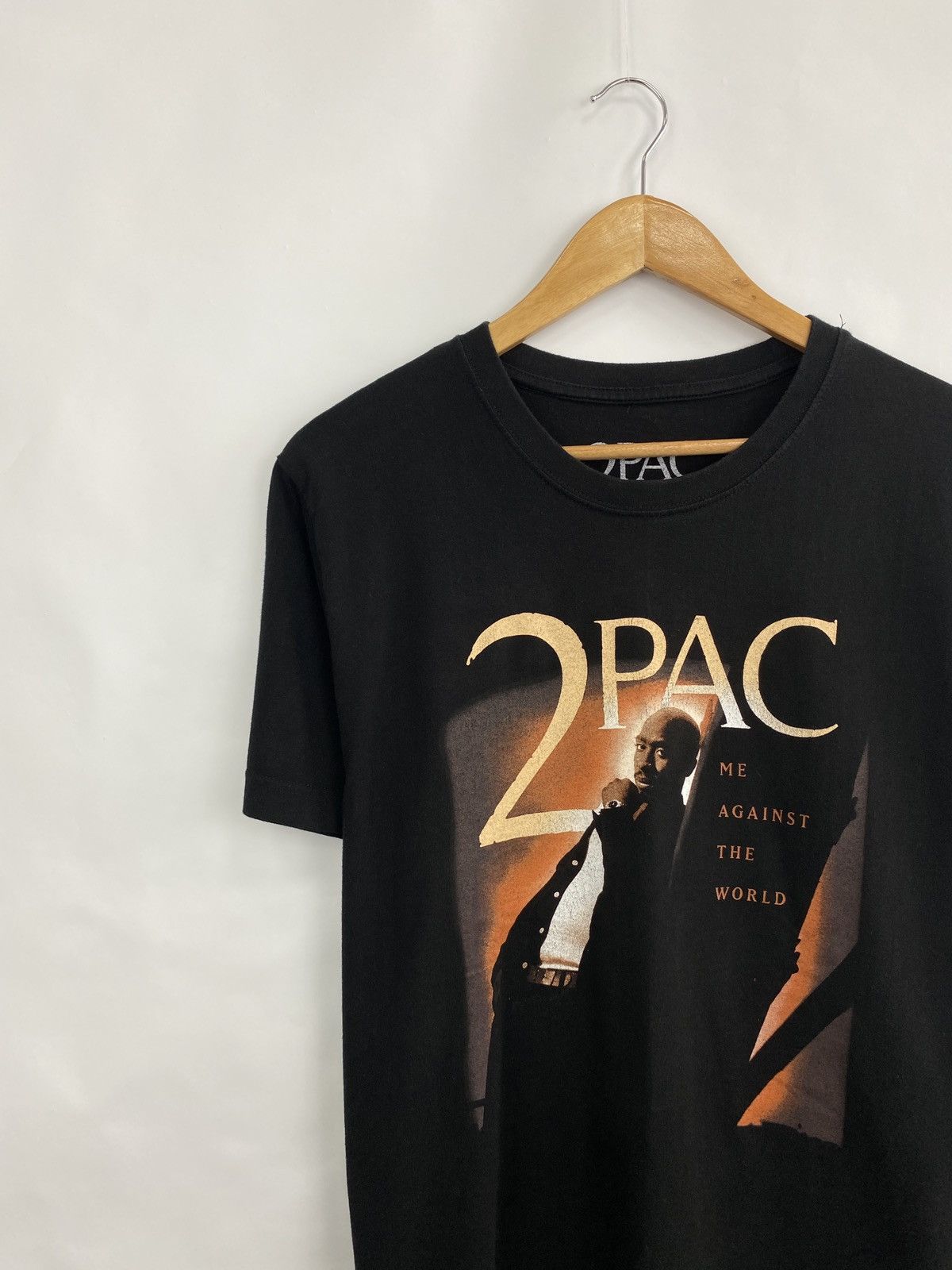 Band Tees × Rap Tees 🇺🇸 Tupac Shakur Me Against The World T-Shirt Rare Retro Hype Size US M / EU 48-50 / 2 - 2 Thumbnail