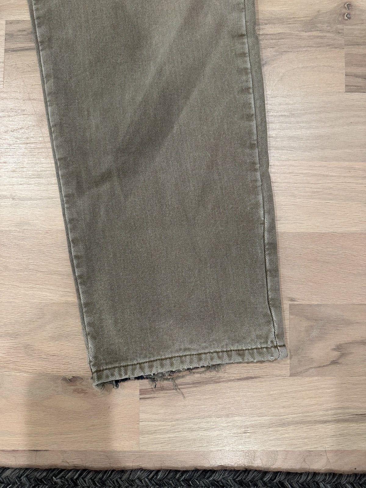 L.L. Bean Vintage LL Bean Flannel Lined Biege/Gray Jeans 35x32 Size US 32 / EU 48 - 3 Thumbnail