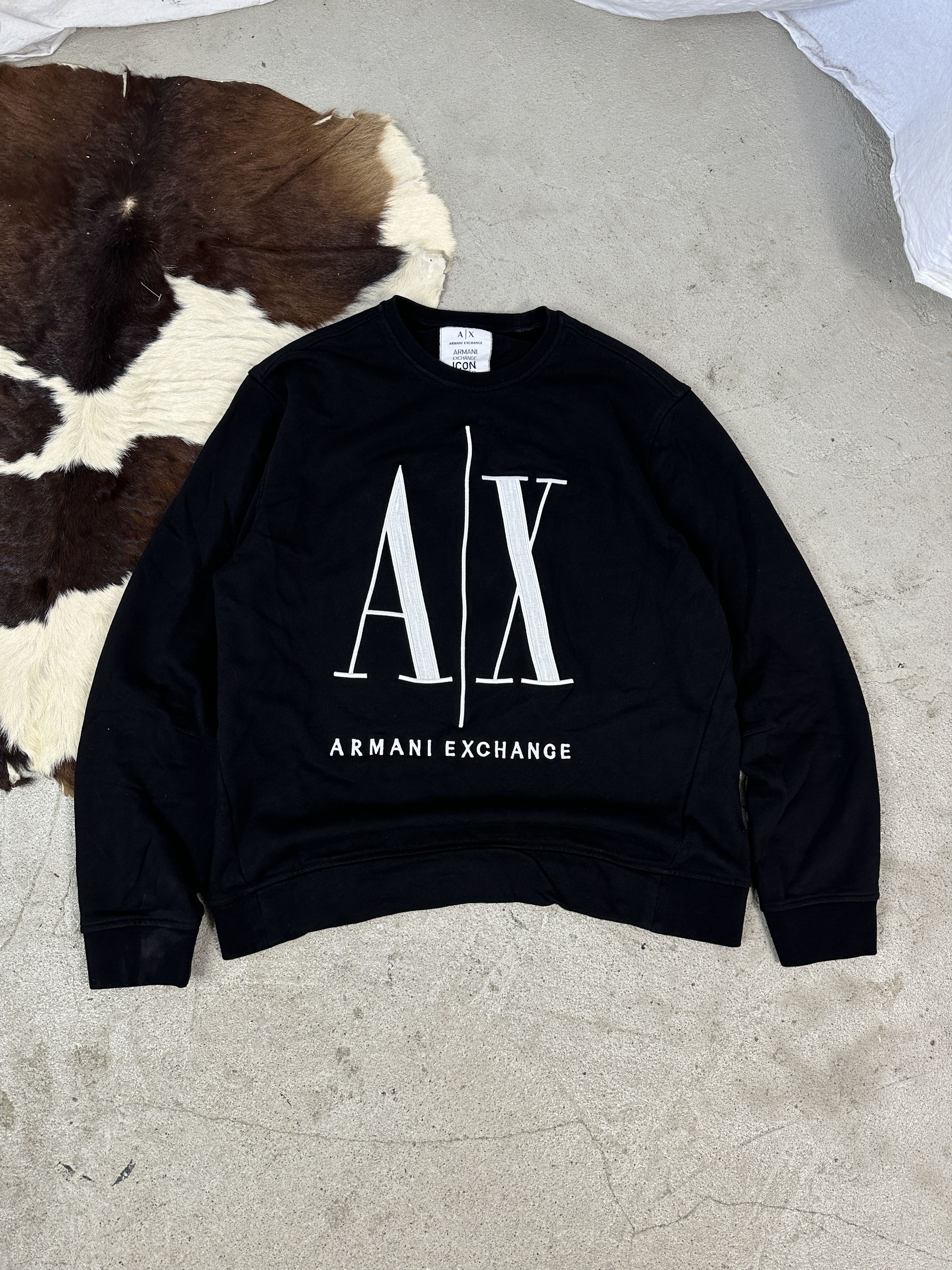 Armani Exchange × Vintage Vintage Casual Y2K Armani Exchange Sweatshirt Size US L / EU 52-54 / 3 - 1 Thumbnail