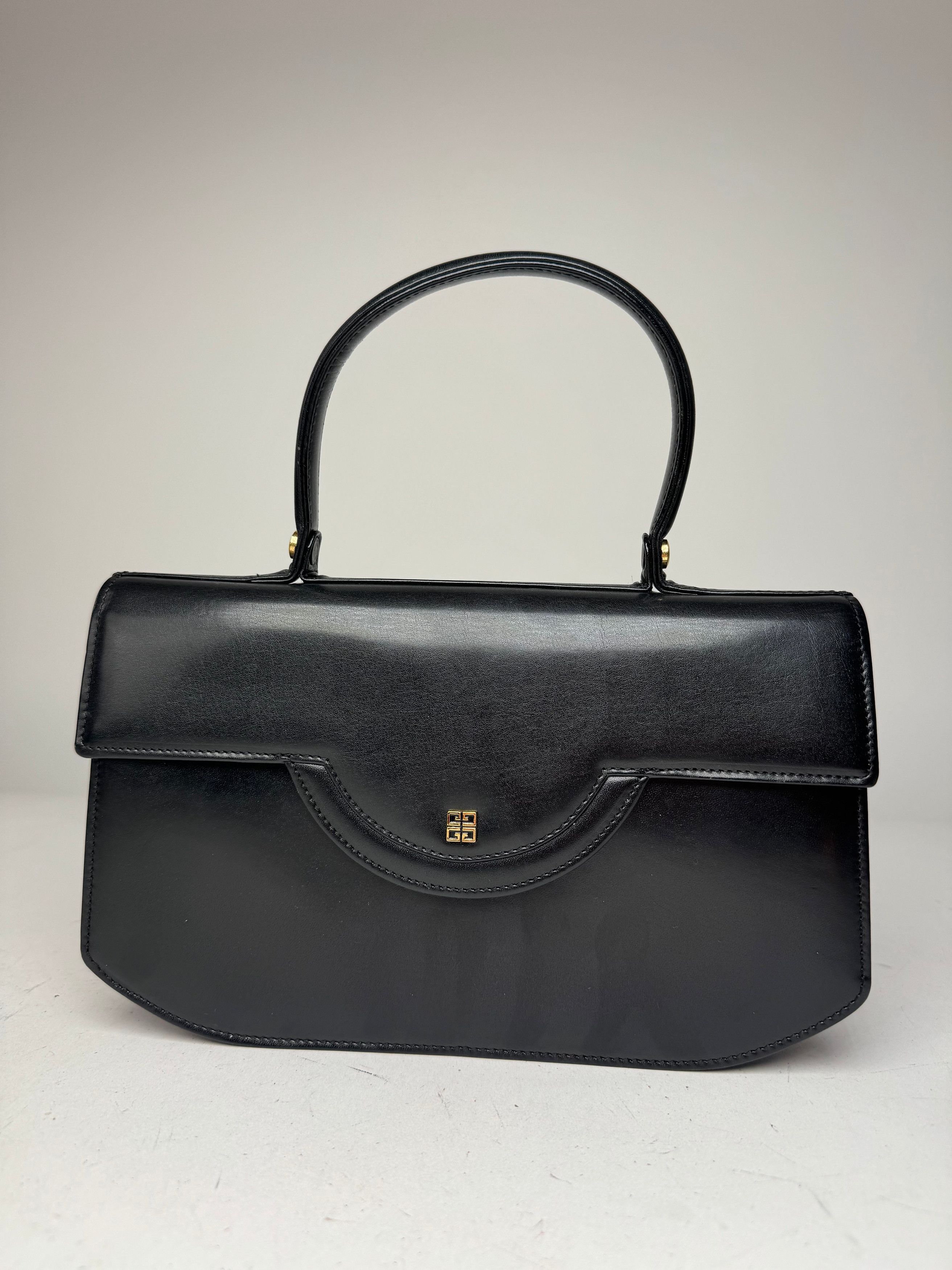 Vintage Leather Handbag Black
