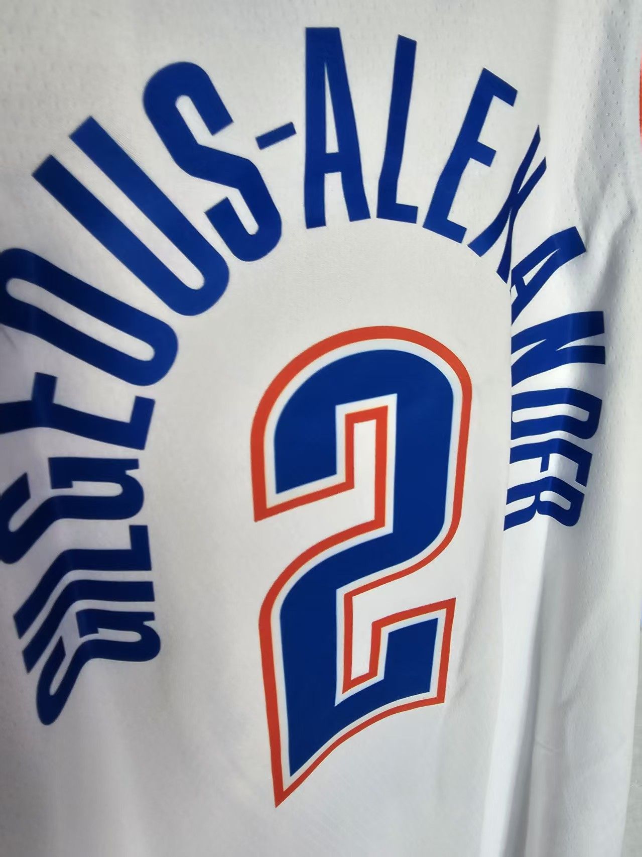 NBA Oklahoma City Thunder 2 Gilgeous-Alexander Jersey White Size US XL / EU 56 / 4 - 3 Thumbnail