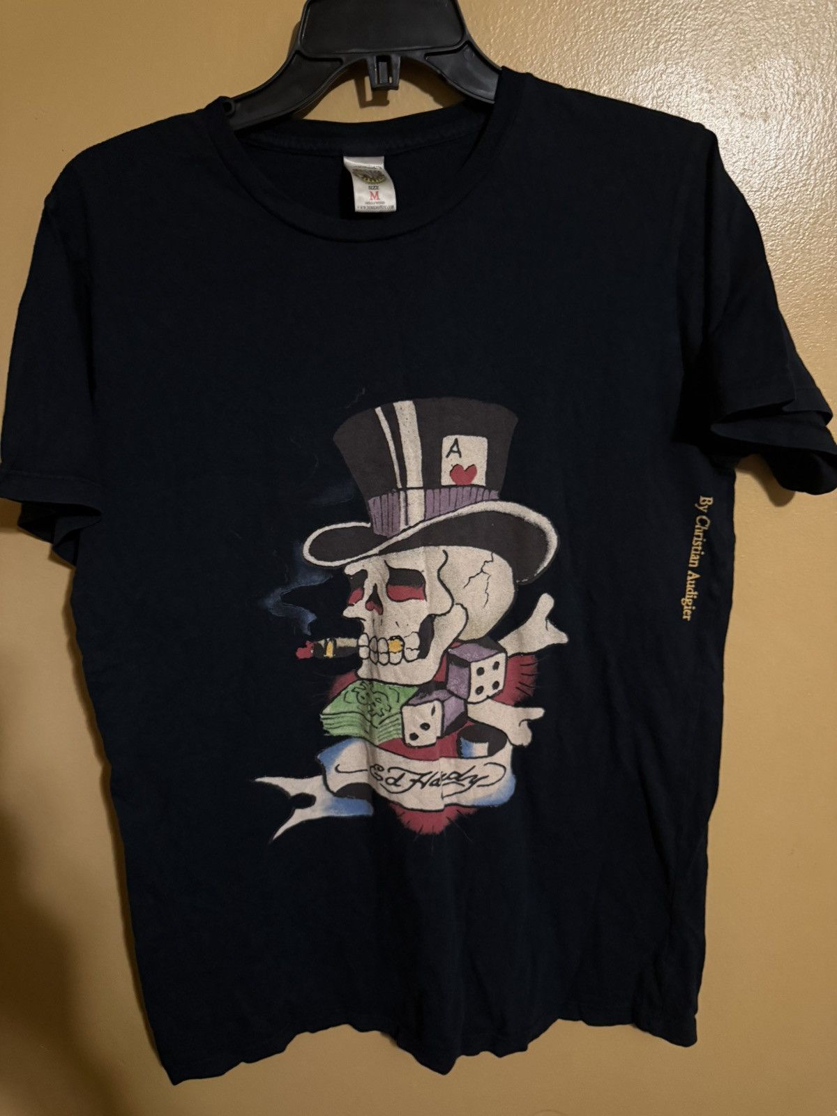 Christian Audigier Christian Audigier Ed Hardy black Skull and Dice Tee Size US M / EU 48-50 / 2 - 1 Thumbnail