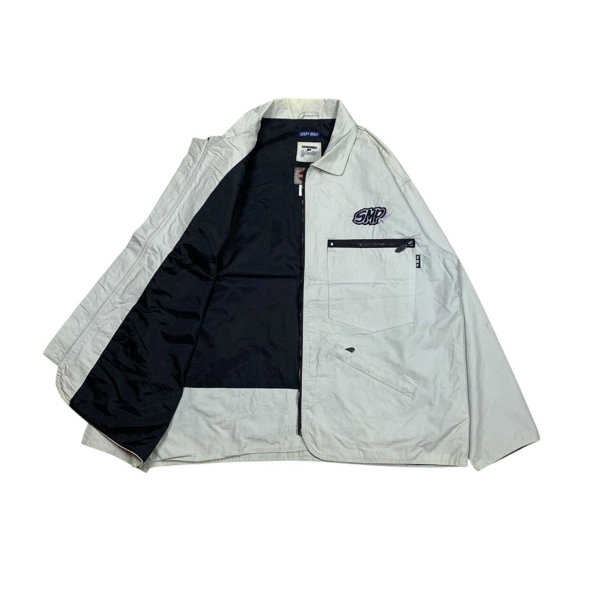 Shorty's Skateboards × Vintage Vintage SMP Skateboards Delfy 1000 Nylon Mixer Work Jacket Size US M / EU 48-50 / 2 - 2 Thumbnail
