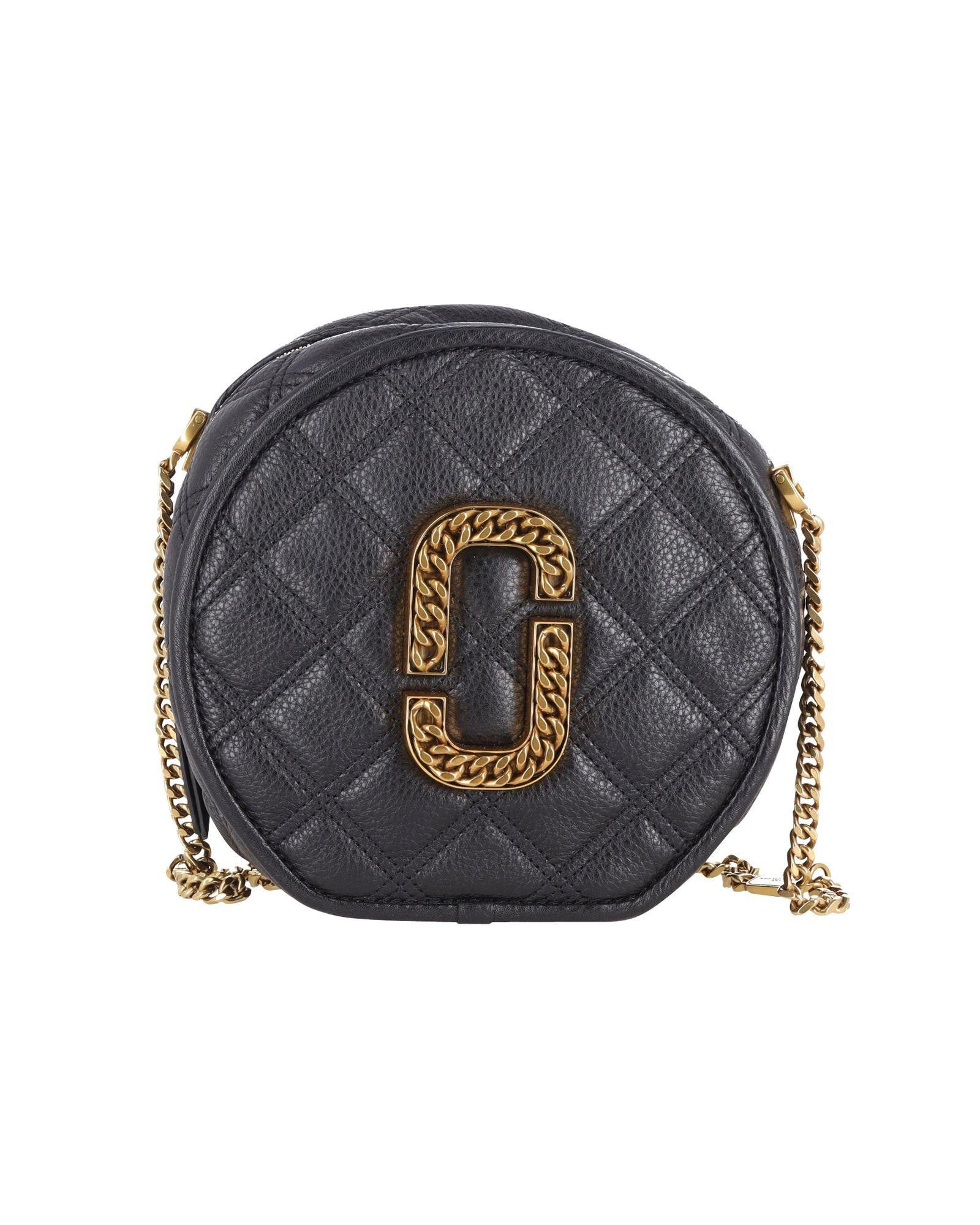 Marc Jacobs Marc Jacobs Status Quilted Round Crossbody Bag in Black