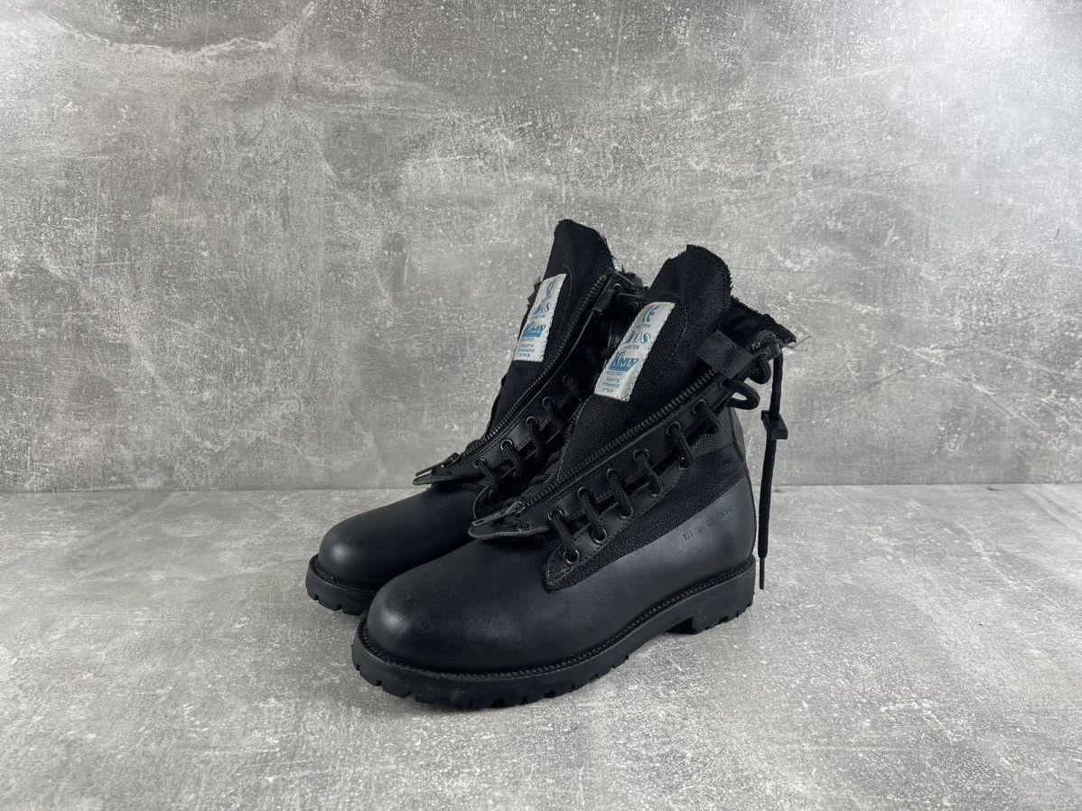 Genuine Leather KIMMI by DINOS Italy Leather & Cordura Tactical Combat Boots Size US 8 / IT 38 - 2 Thumbnail