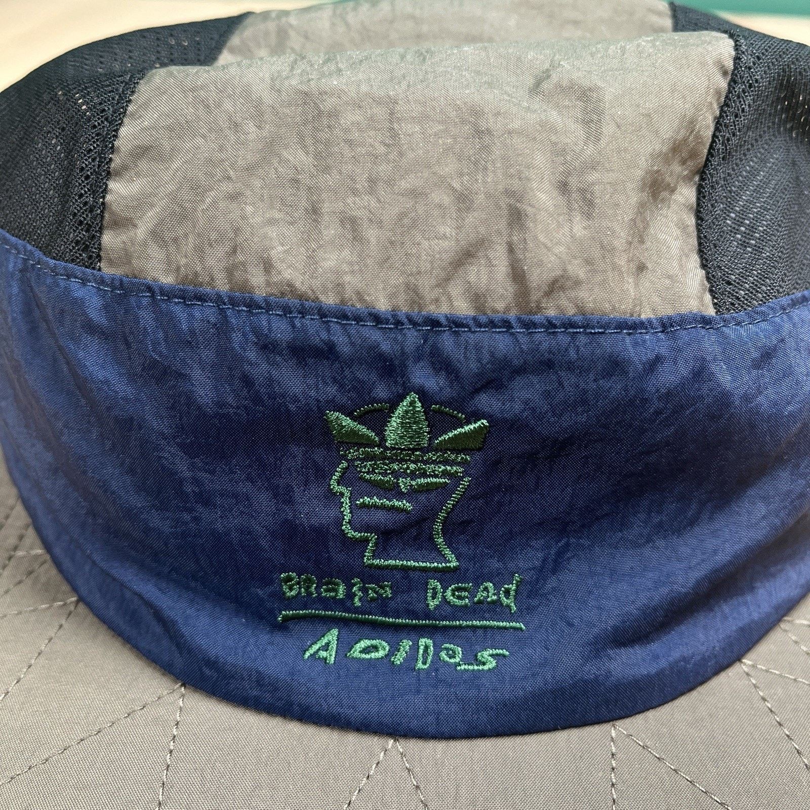 Adidas × Brain Dead Adidas Brain Dead Hat Cap Limited OSFM BlueGray Mesh Collab Size ONE SIZE - 3 Thumbnail
