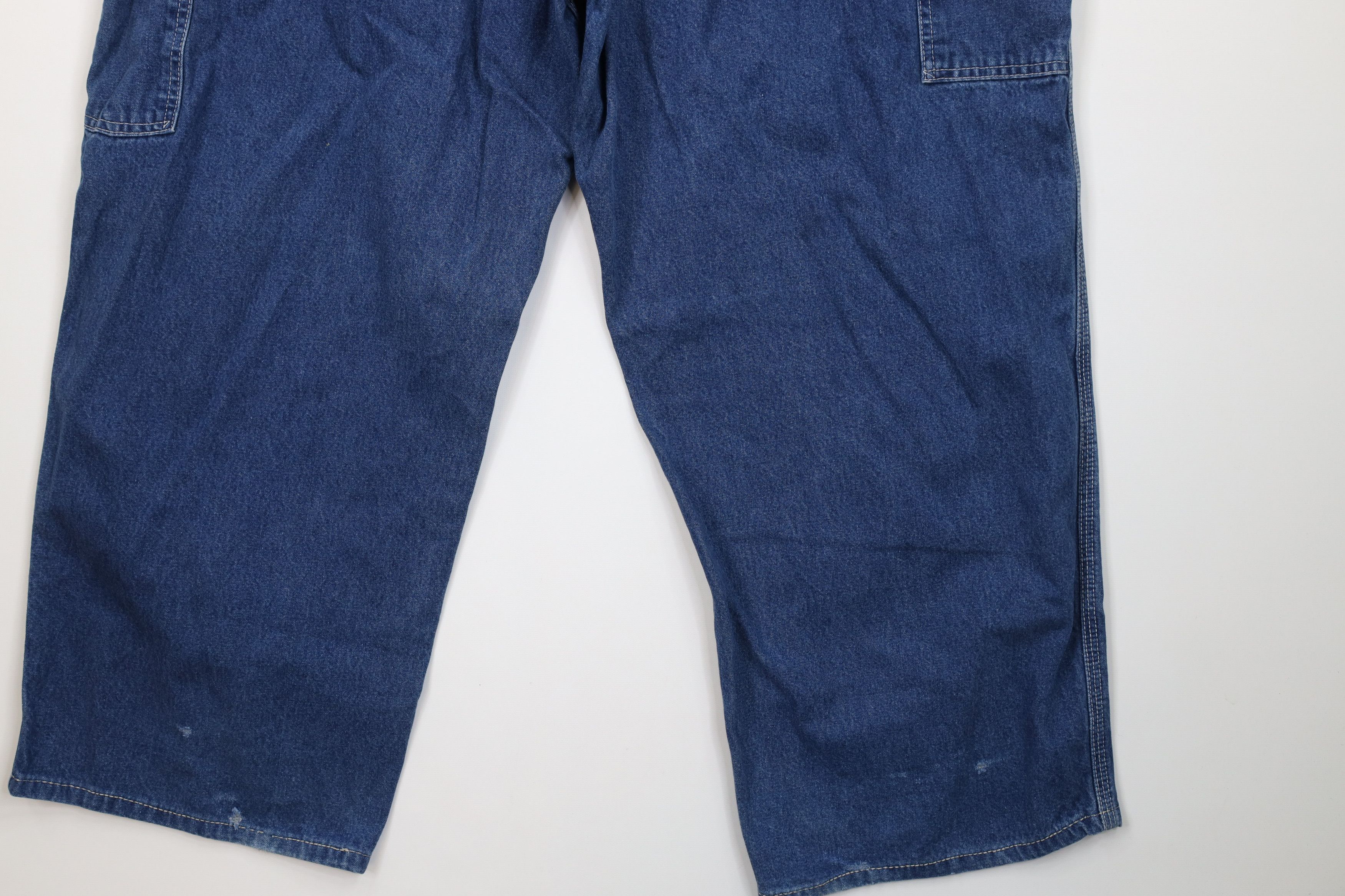 Carhartt Vintage Y2K Carhartt Spell Out Wide Leg Dungaree Jeans Size US 44 / EU 60 - 15 Thumbnail
