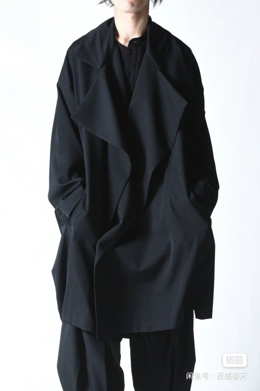 Yohji Yamamoto Yohji Yamamoto 21AW Core Pleated Wool Coat Size US L / EU 52-54 / 3 - 1 Thumbnail