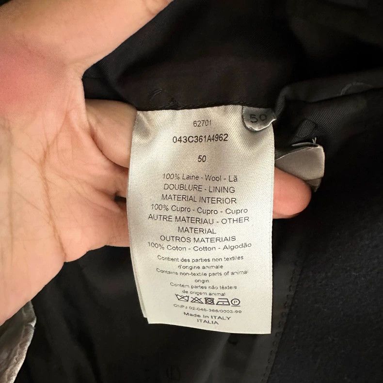 Dior Dior Black cashmere blue-necked coat 2501-Nextarrow Size US M / EU 48-50 / 2 - 4 Thumbnail