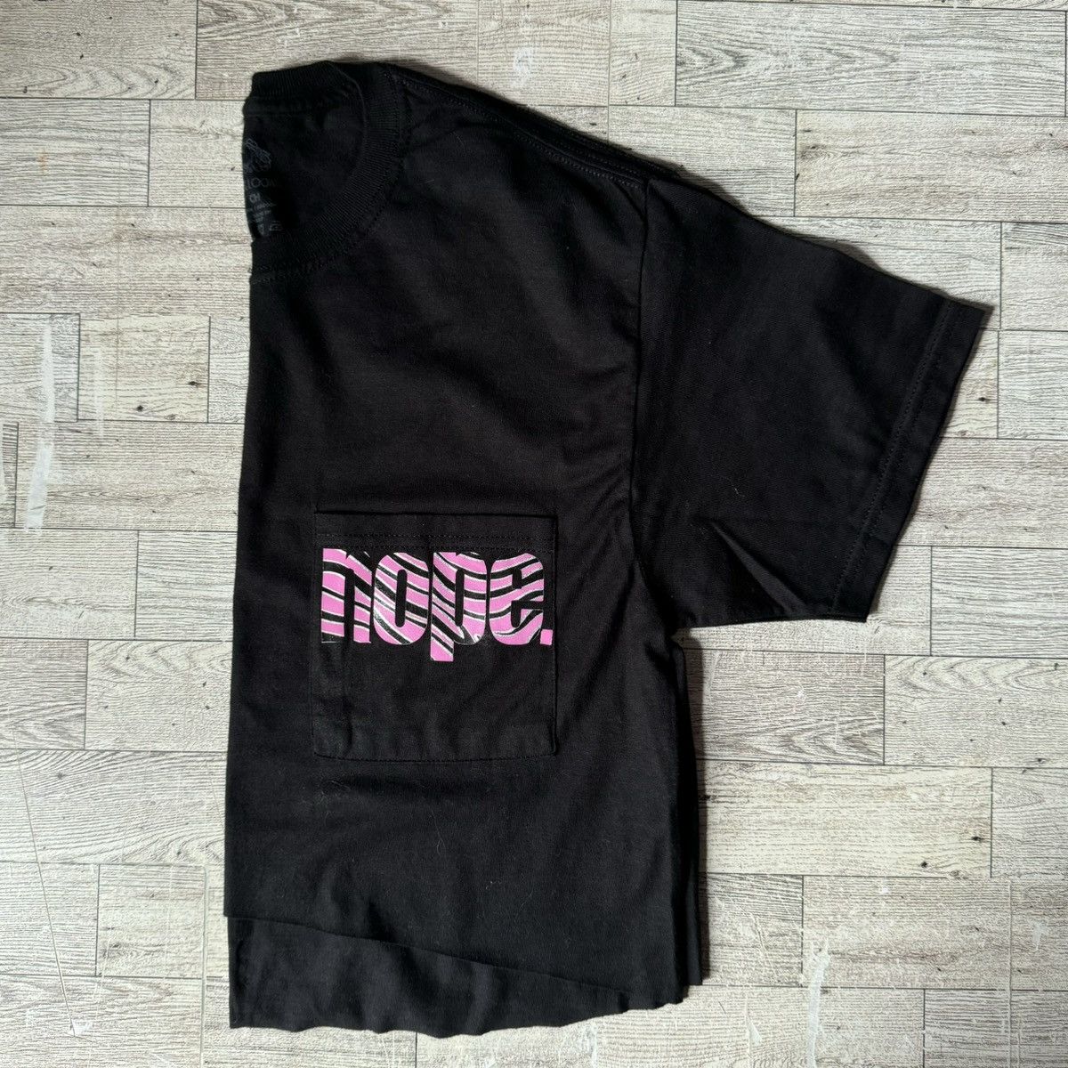 Other NOPE, Zebra Print, Black & Pink, Cropped Pocket Tee Size S / US 4 / IT 40 - 10 Thumbnail