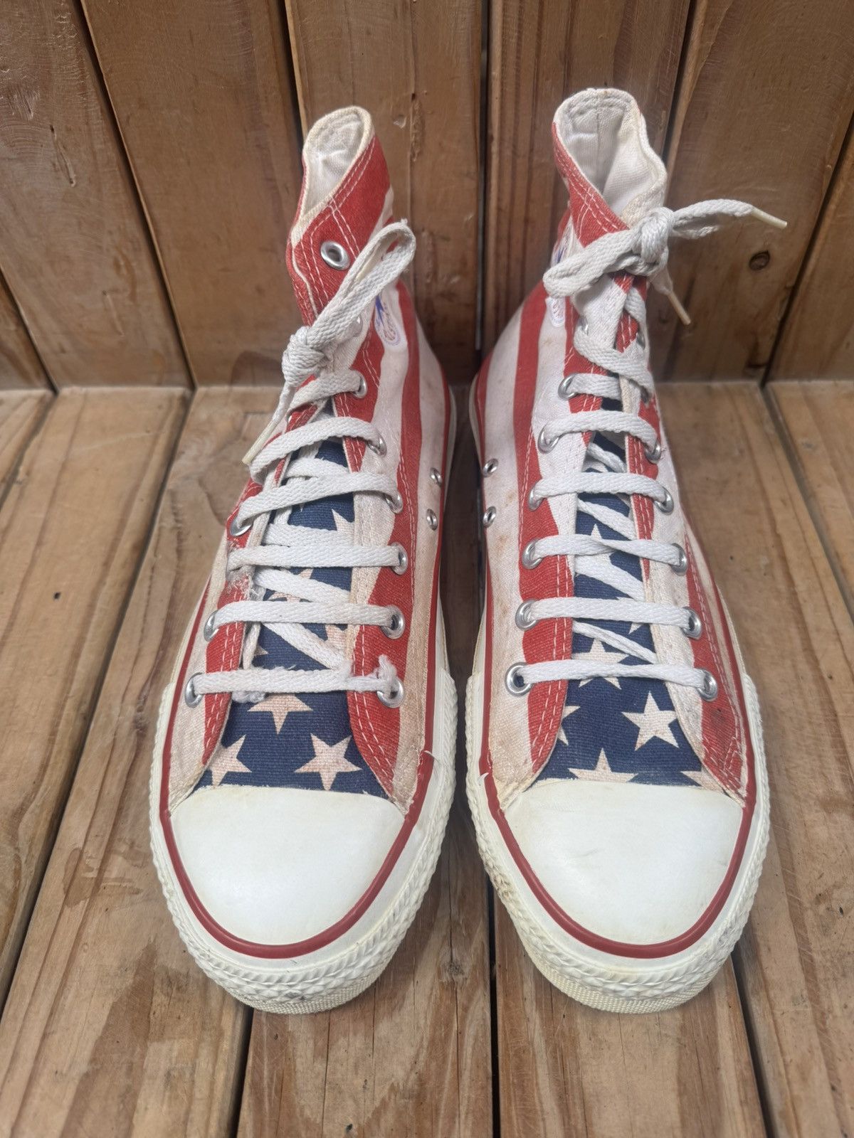 Converse Rare converse all star American flag Converse made in USA 10 Size US 10 / EU 43 - 4 Thumbnail