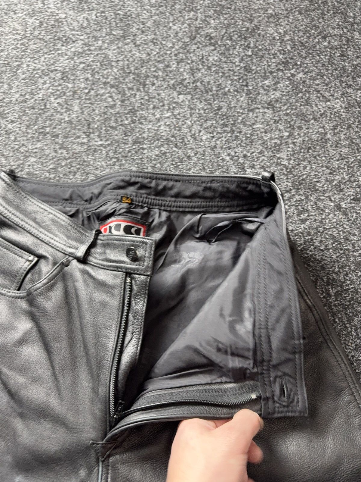 Genuine Leather 00s Racing Moto Biker Rock Punk Chrome Style Leather Pants Size US 32 / EU 48 - 14 Thumbnail