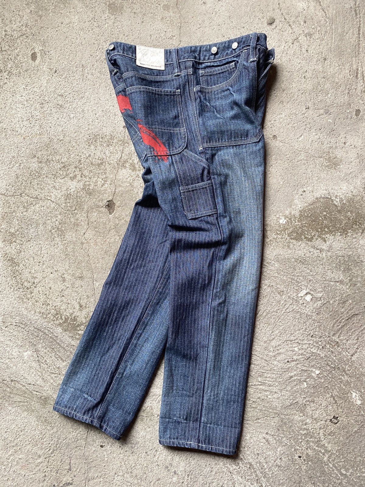 Evisu Evisu Seagull Big Logo Carpenter Pants Size 26" / US 2 / IT 38 - 12 Thumbnail