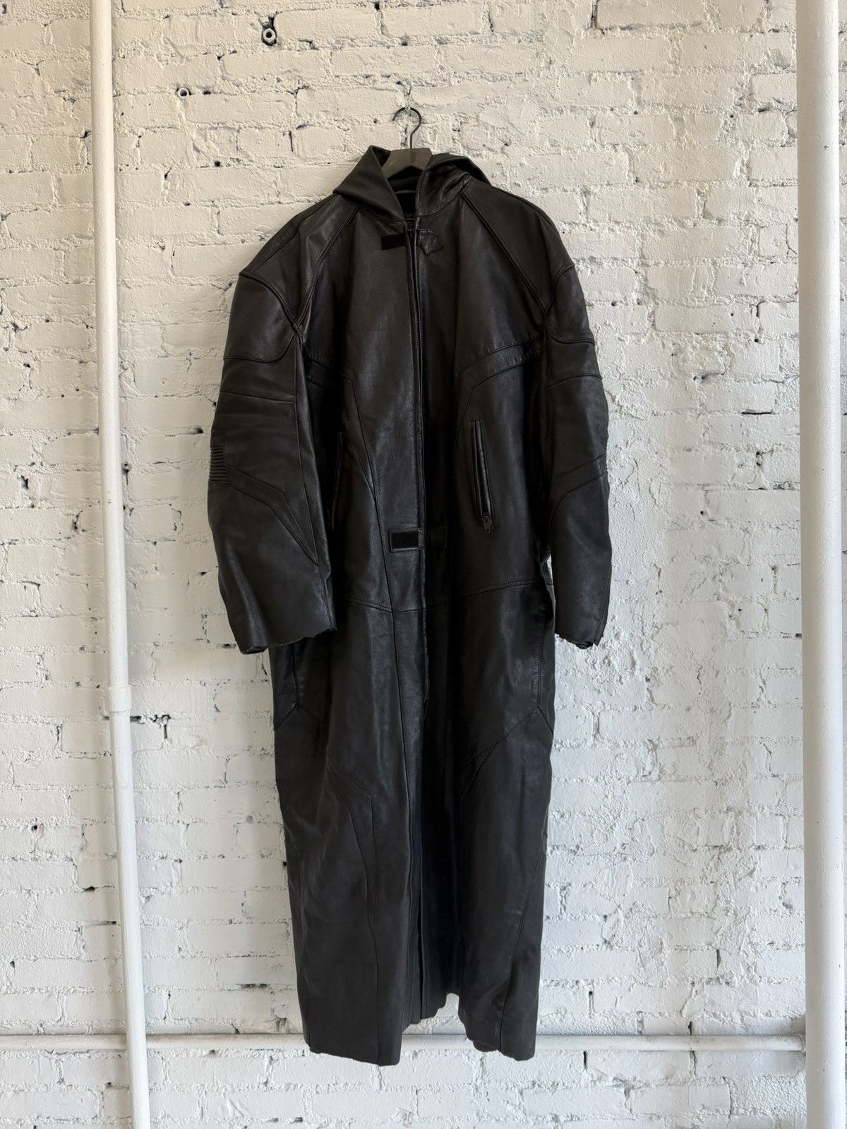 Balenciaga BALENCIAGA LEATHER MOTO TRENCH Size US L / EU 52-54 / 3 - 2 Thumbnail