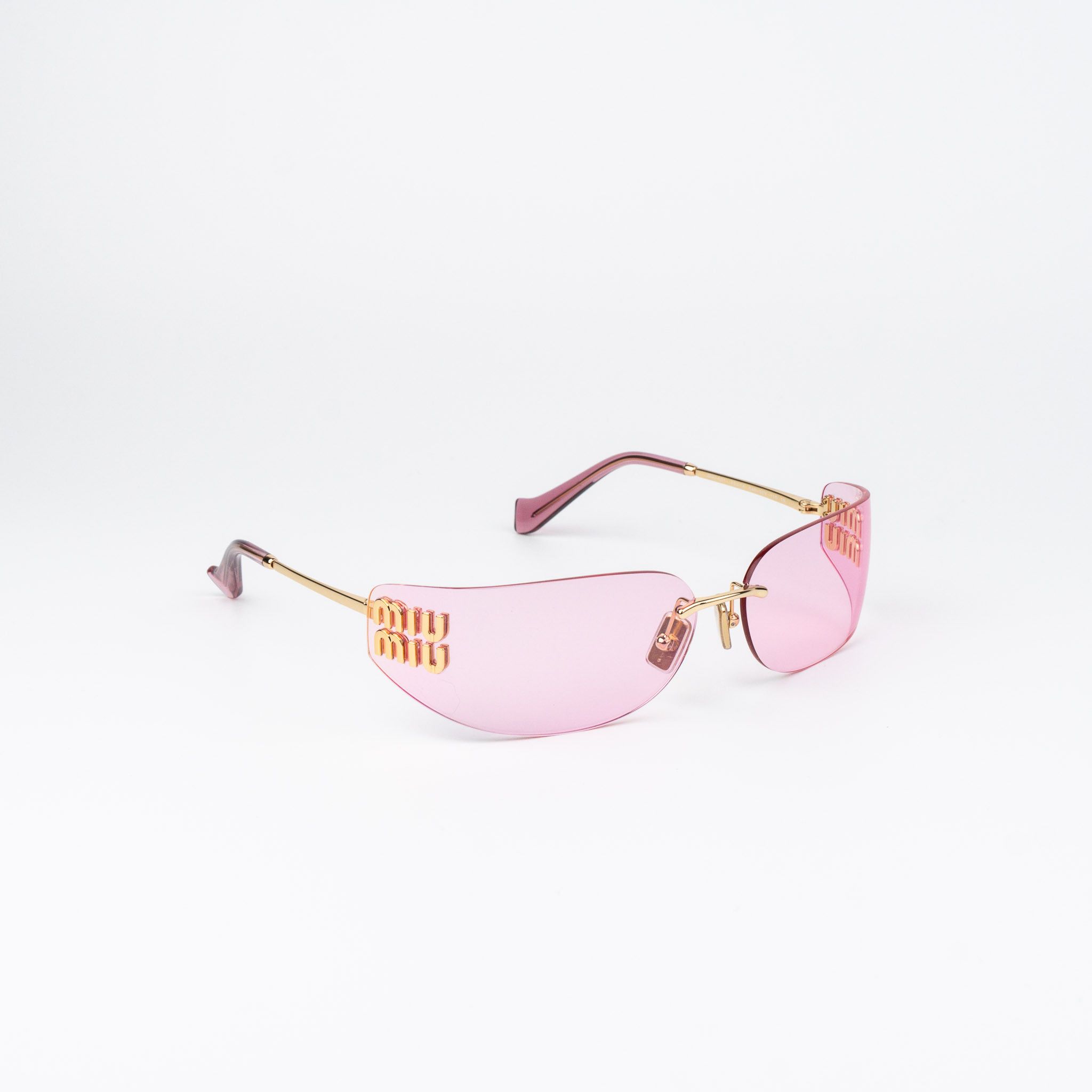 Miu Miu Miu Miu Women Sunglasses Rimless MUA51S 5AK90Y NEW AUTHENTIC Size ONE SIZE - 7 Thumbnail