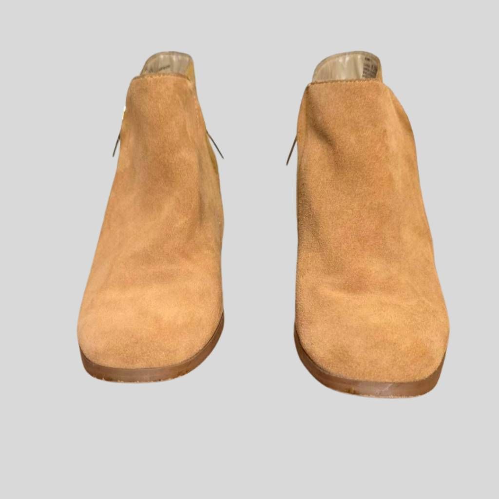 Halston H by Halston Lana Tan Suede Calf Hair Ankle Boots Women's 8. Size US 8.5 / IT 38.5 - 3 Thumbnail