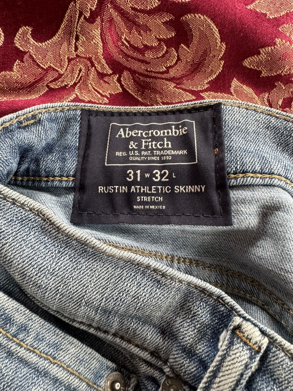 Abercrombie & Fitch A&F Jeans 31x32 Athletic Skinny Size US 31 - 3 Thumbnail