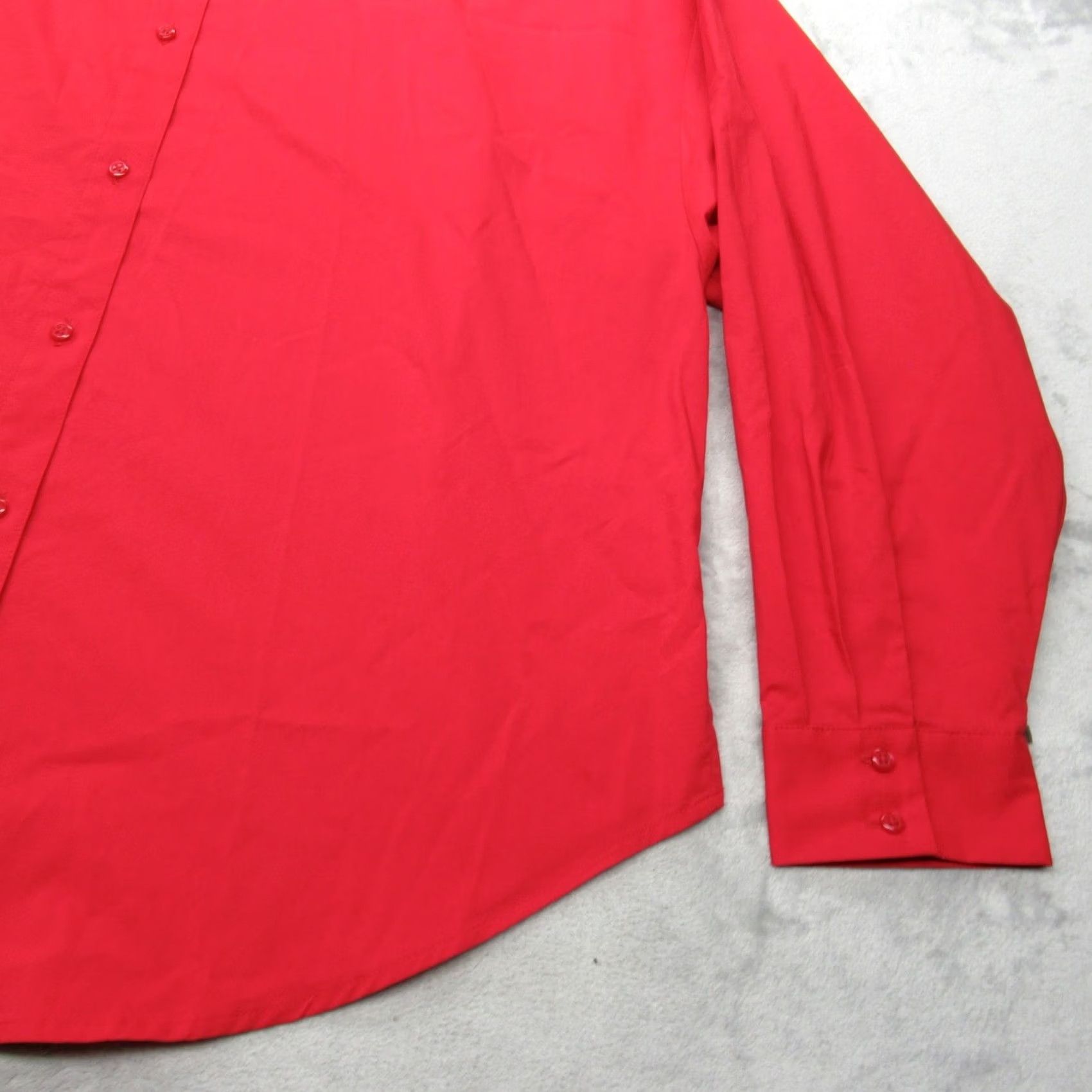 Express VINTAGE? No - Express Shirt Womens Large Red Button-Up Long Sleeve Casual NEW Size L / US 10 / IT 46 - 6 Thumbnail