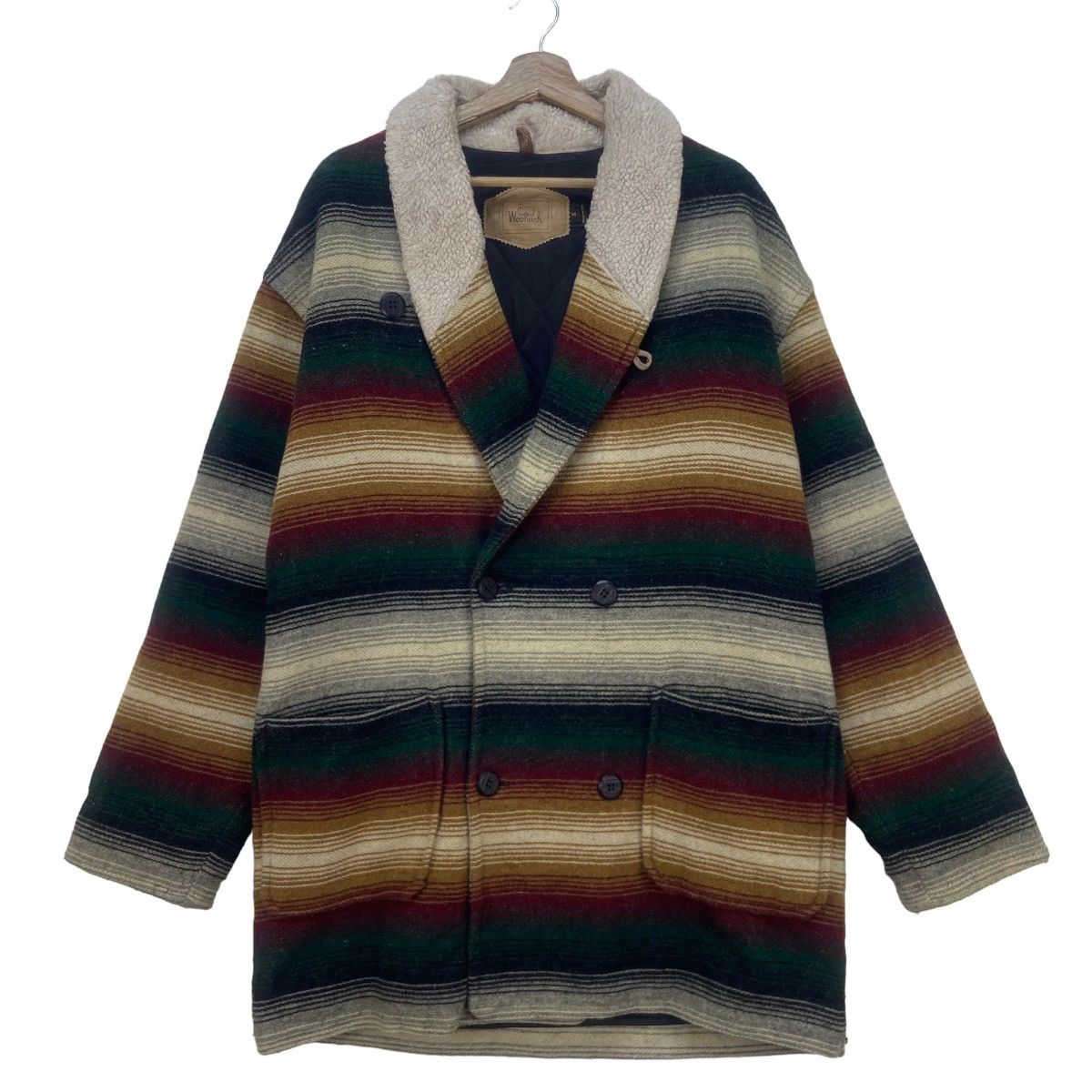 Vintage Woolrich Double Breasted Wool Heavy Coat