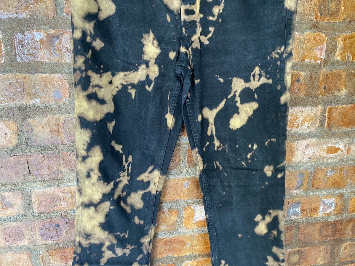 Japanese Brand × KMRii × Shellac SHELLAC Japan Bleach Wash black flare pants Size US 33 - 4 Thumbnail