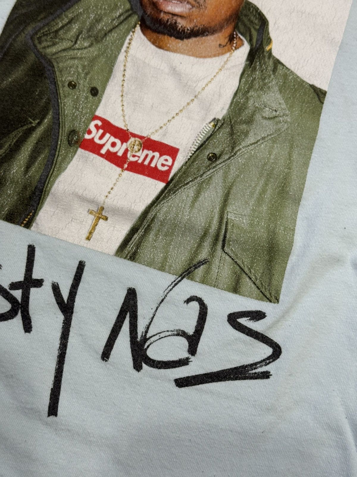 Supreme Supreme FW17 Nas Photo Tee Size US M / EU 48-50 / 2 - 9 Thumbnail