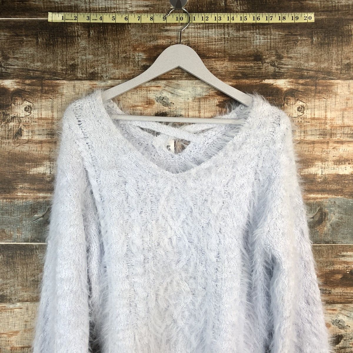 Vintage DL Olive Des Olive shaggy mohair fur Purple Knitwear #C024 Size M / US 6-8 / IT 42-44 - 2 Thumbnail