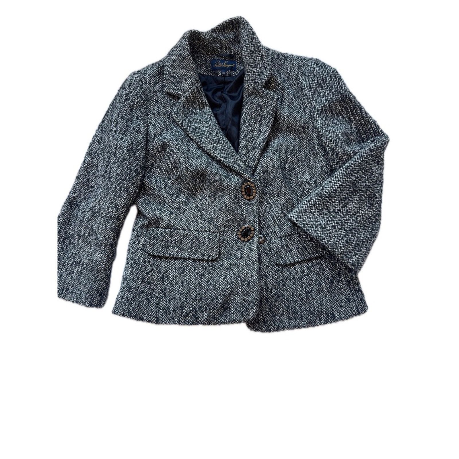 & Other Stories Luisa Spagnoli Blazer Skirt Suit Set Tweed Wool Blend Size L / US 10 / IT 46 - 8 Thumbnail
