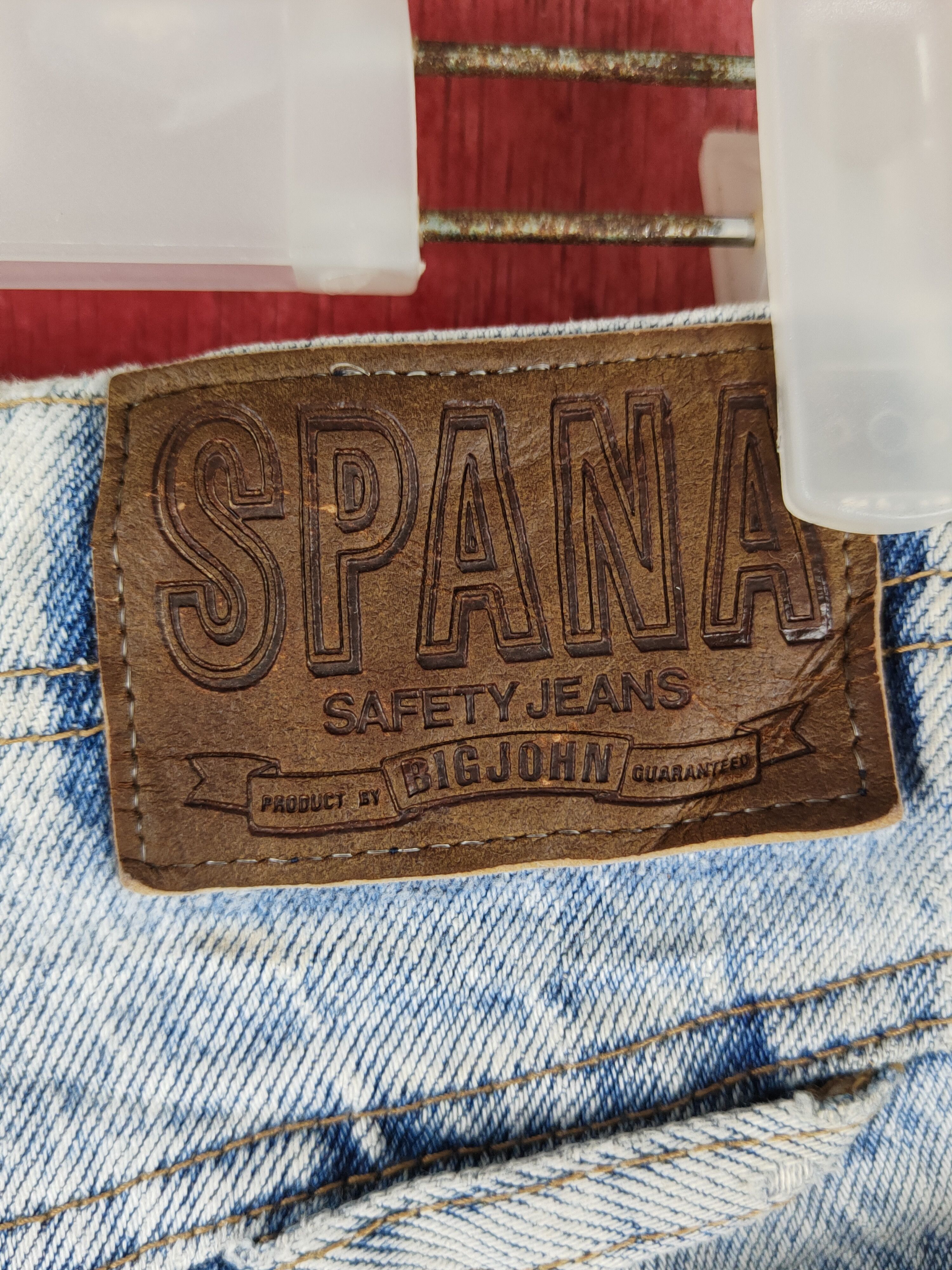 Big John Spana-Big John Blue Distressed vintage Denim#S16 16 Size US 30 / EU 46 - 11 Thumbnail