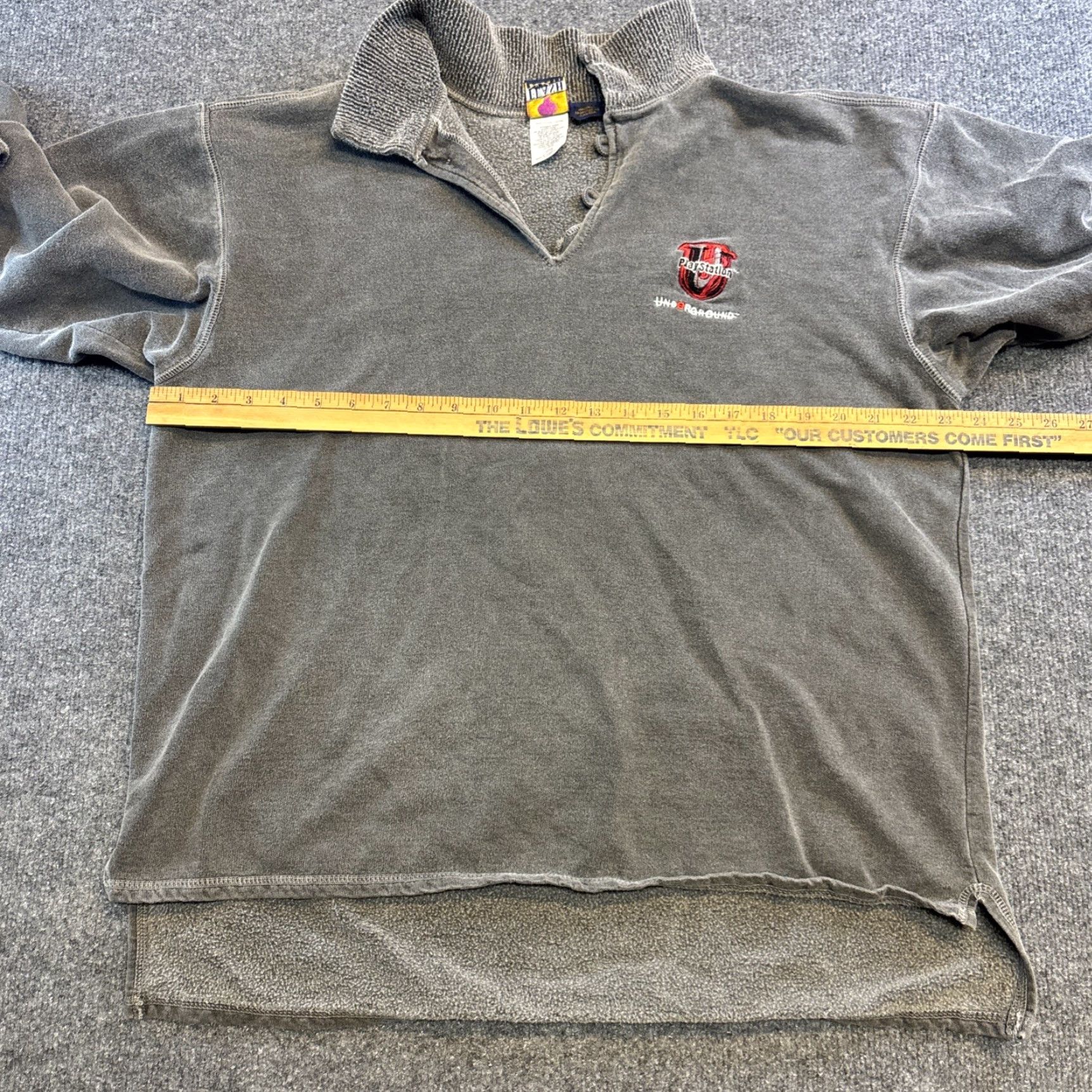 Vintage VINTAGE PlayStation Underground Magazine Henley Sweater Gray L Mens Big Logo Embroidered Cotton Flash Avanti Size US L / EU 52-54 / 3 - 5 Thumbnail