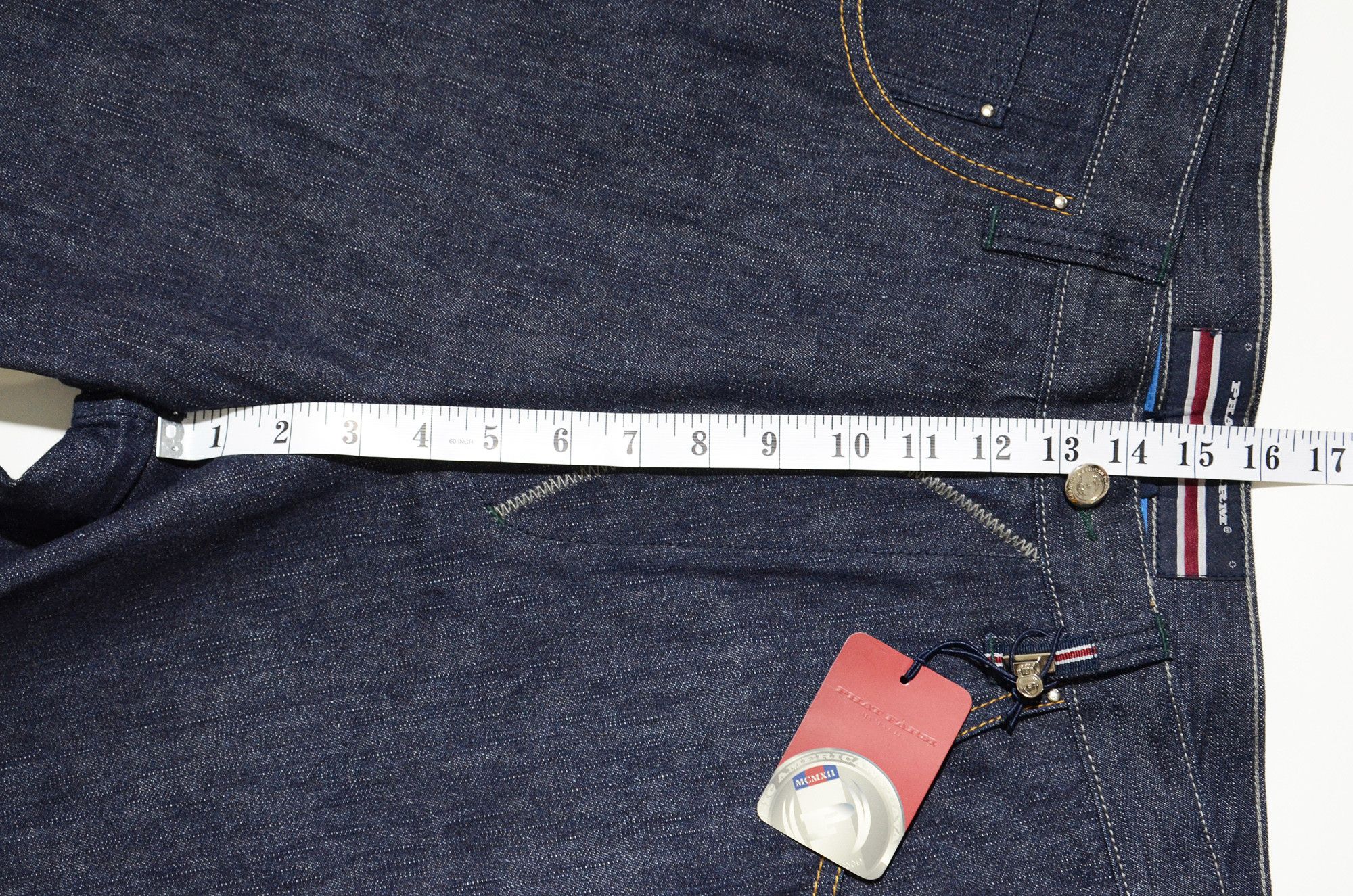 Phat Farm PF Jorts Raw Denim Rare Design 90s Hiphop Streetwear Size US 34 / EU 50 - 13 Thumbnail