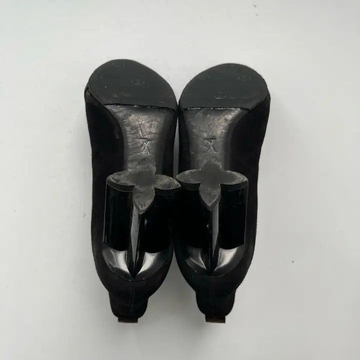 Louis Vuitton Louis Vuitton Black Ankle Heeled Boots for Women -2508 Size US 6 / IT 36 - 4 Thumbnail