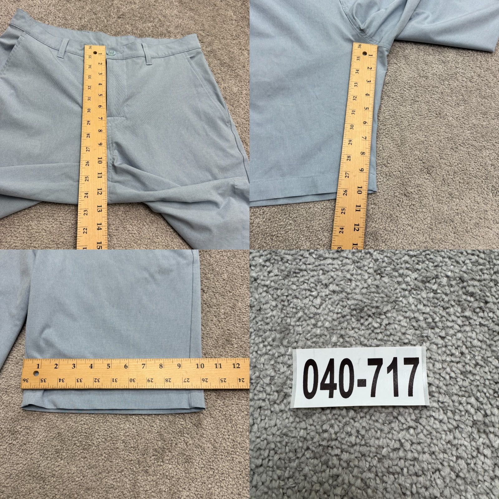 Callaway Callaway Performance Chino Shorts Mens 32 Light Blue Flat Front Activewear Golf Size US 32 / EU 48 - 9 Thumbnail