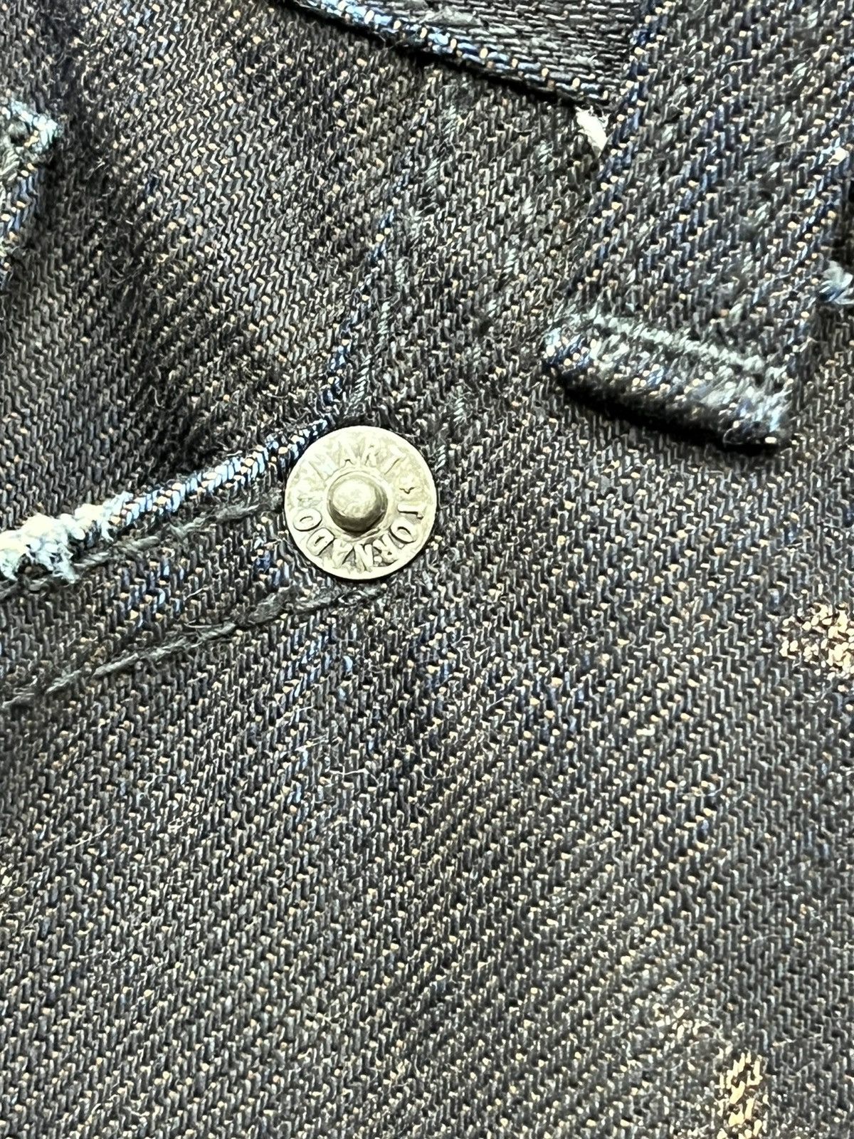 If Six Was Nine 💥🔥TORNADO MART Punk Gold Dust Whiskered Insane Flare Denim Size US 32 / EU 48 - 10 Thumbnail