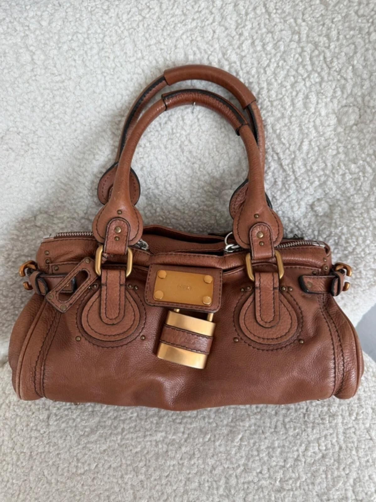 chloma Chloé Paddington Leather Handbag Size ONE SIZE - 4 Thumbnail