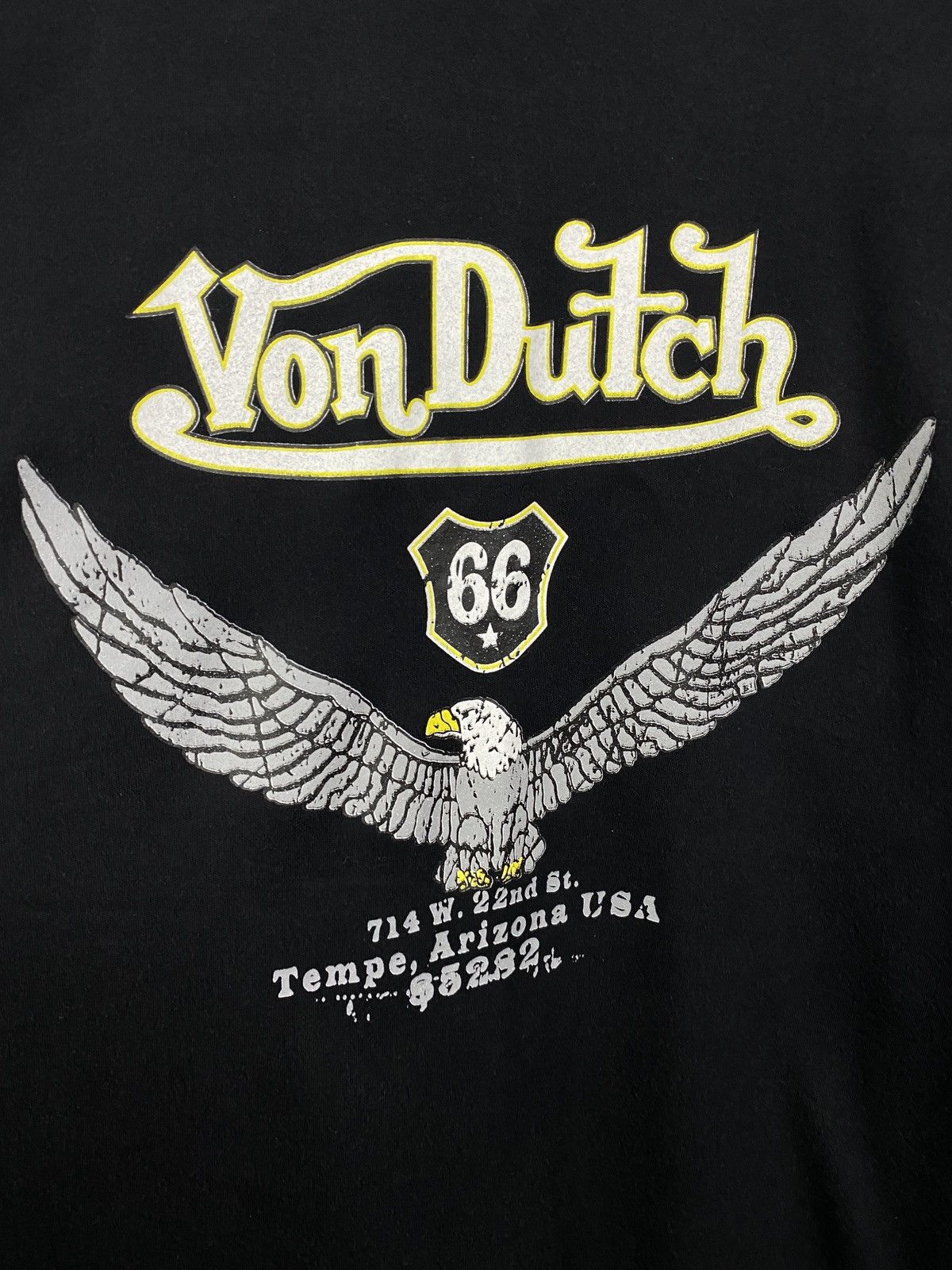 Von Dutch 🇺🇸 Vintage 90s Von Dutch Arizona USA T-Shirt Rare Retro Size US L / EU 52-54 / 3 - 4 Thumbnail