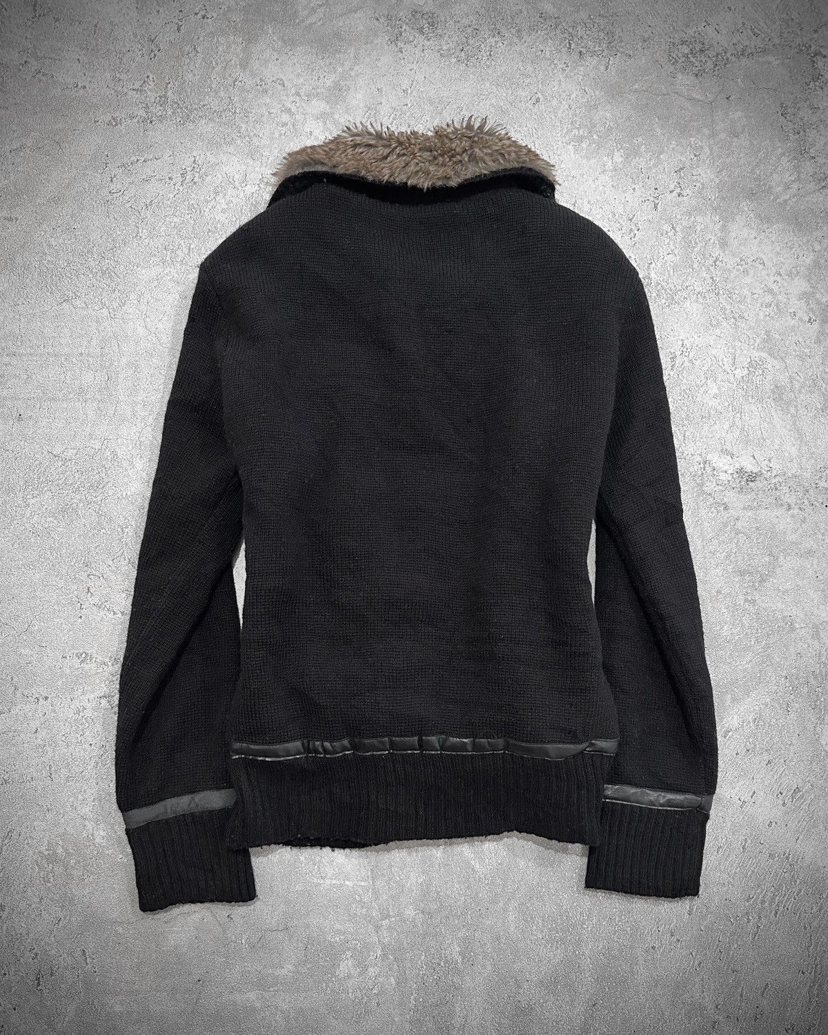 Japanese Brand Vkei Growth Wool Knit Fur Jacket Kmrii Backlash Style Size US M / EU 48-50 / 2 - 6 Thumbnail