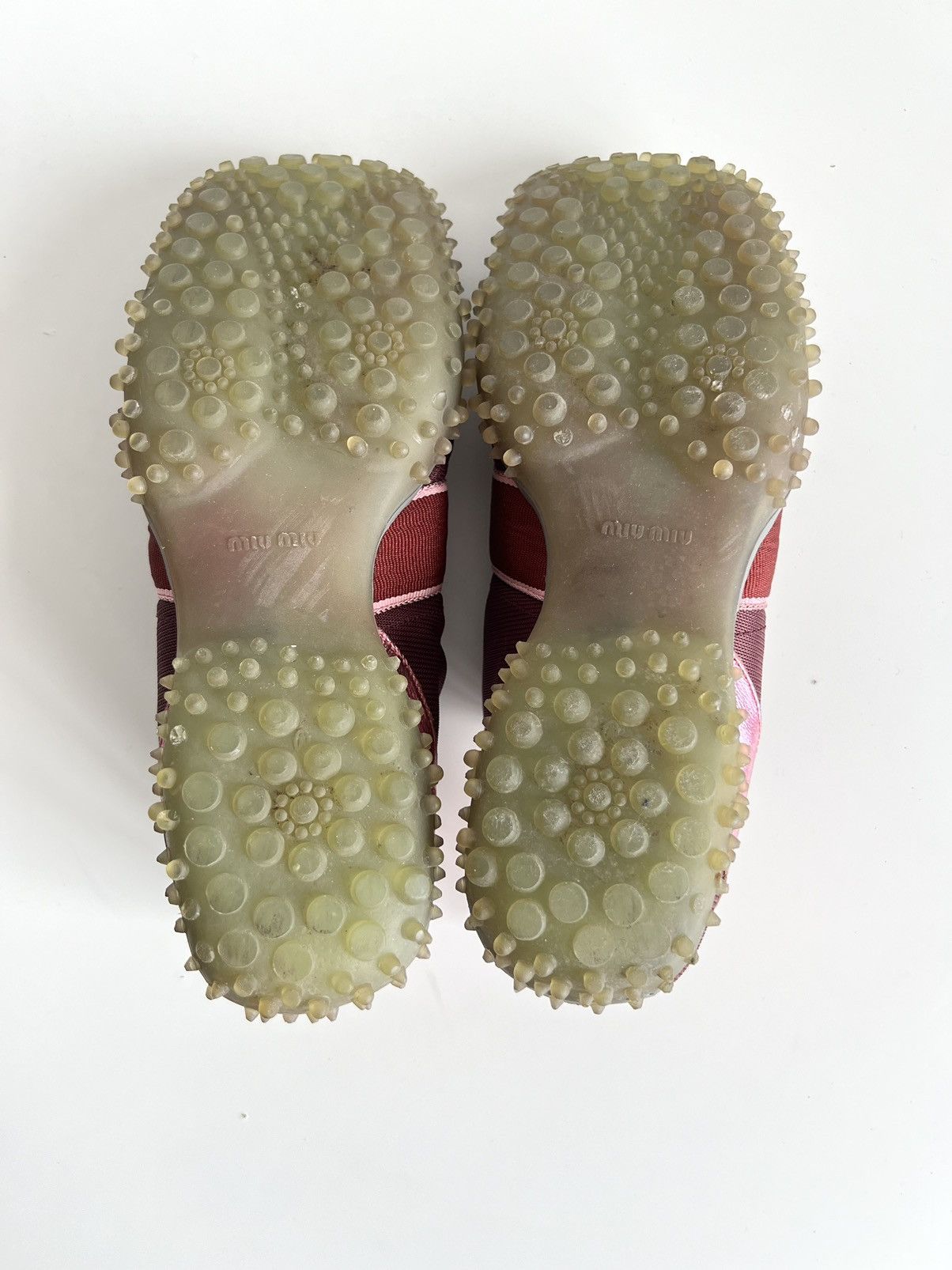 Miu Miu 🔥Iconic F/W99 MiuMiu Square Toe Bubble/Spike Sole Sneakers Size US 10 / IT 40 - 18 Thumbnail