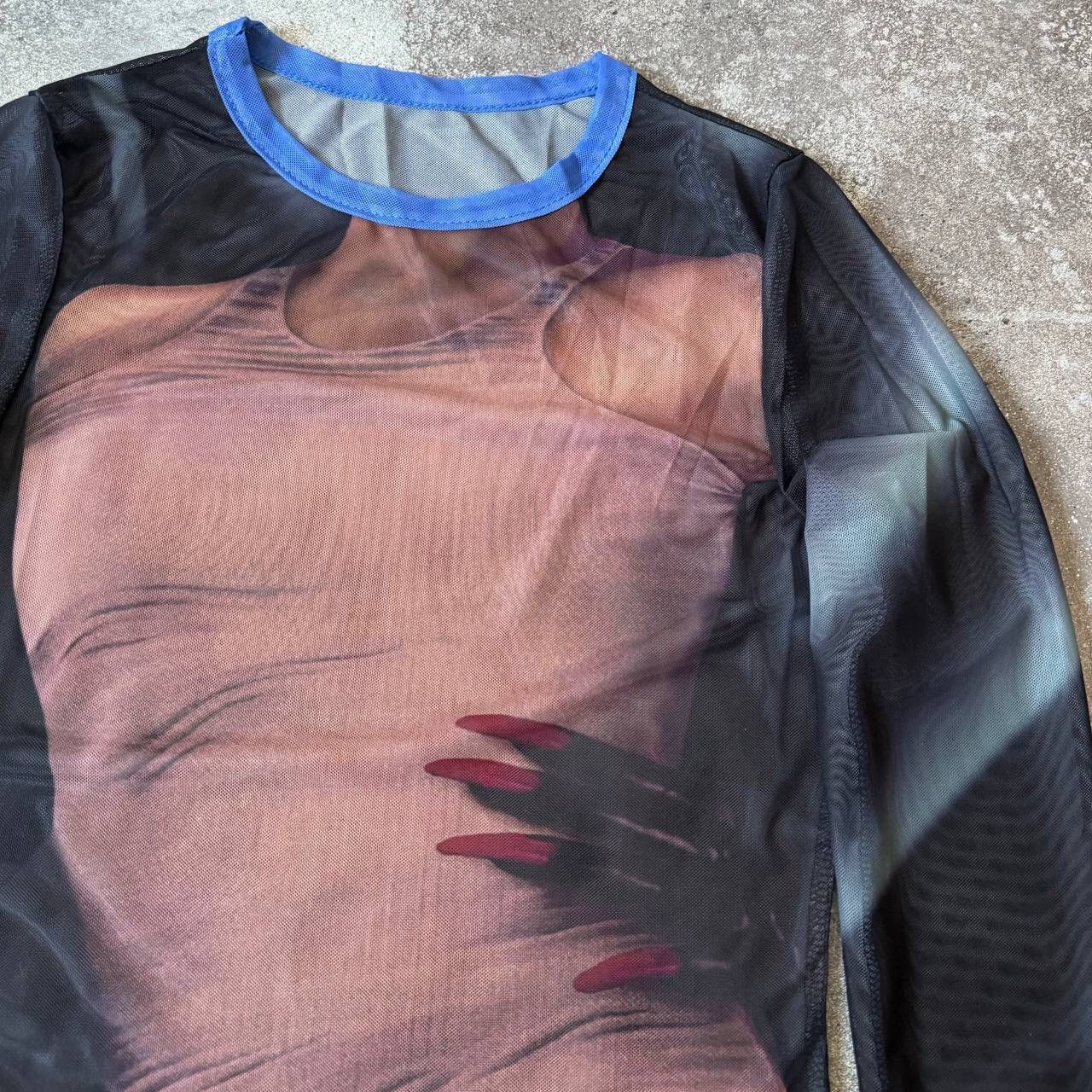 Japanese Brand × Vintage Amazing Body Mesh Top (like Jean Paul Gaultier) Size M / US 6-8 / IT 42-44 - 5 Thumbnail