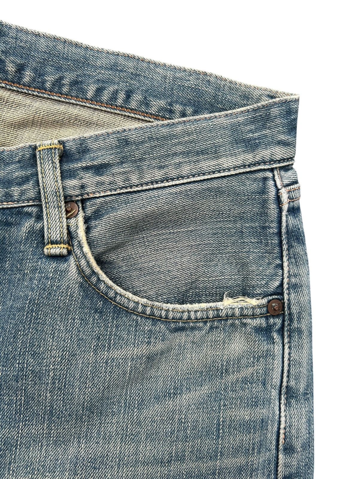 Kapital Vintage Edwin 505xx Selvedge Rusty Distressed Denim Jeans Size US 33 - 6 Thumbnail