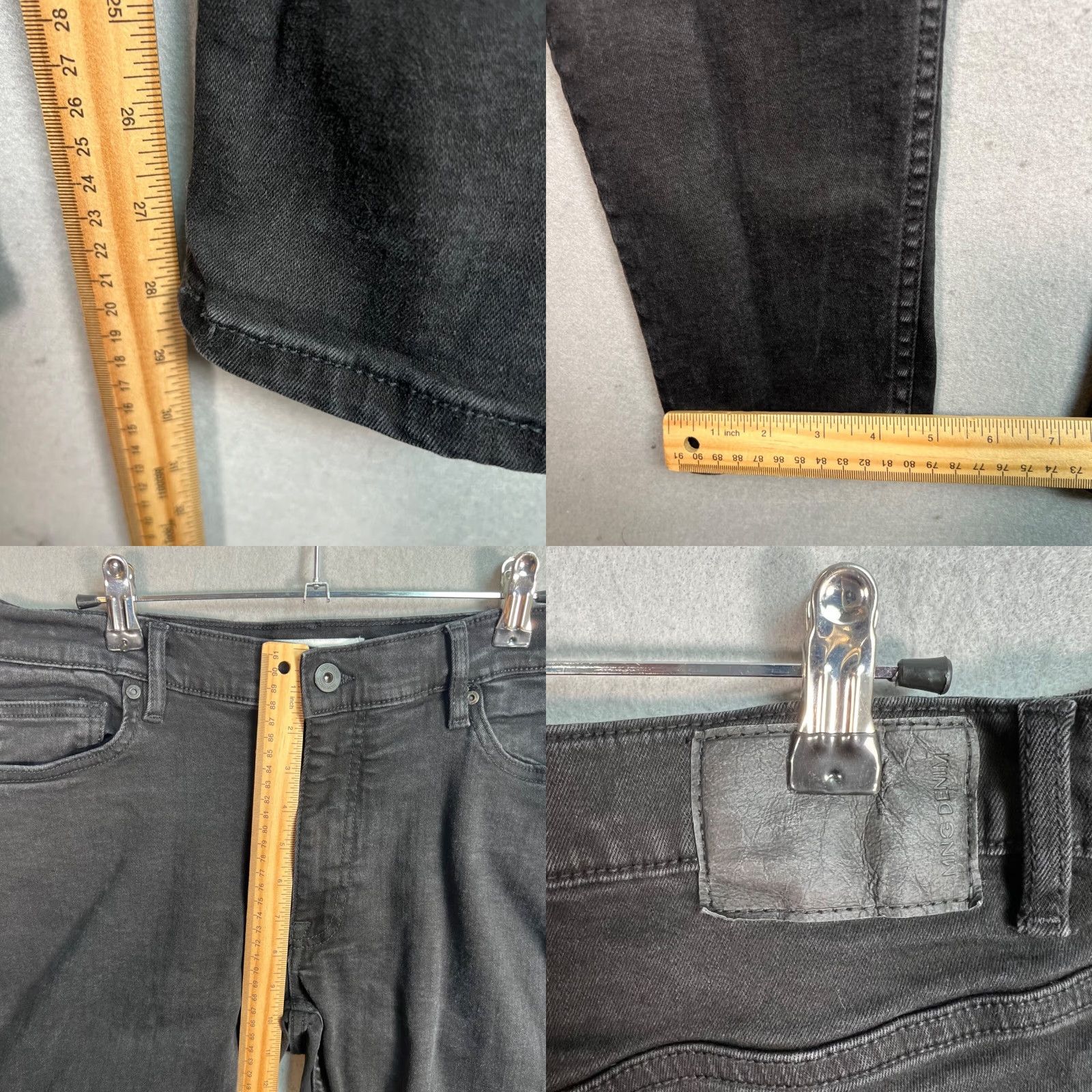 Mango VINTAGE MNG Black Skinny Jeans Womens Size 34 Dark Wash Denim Size 24" / US 00 / IT 34 - 8 Thumbnail