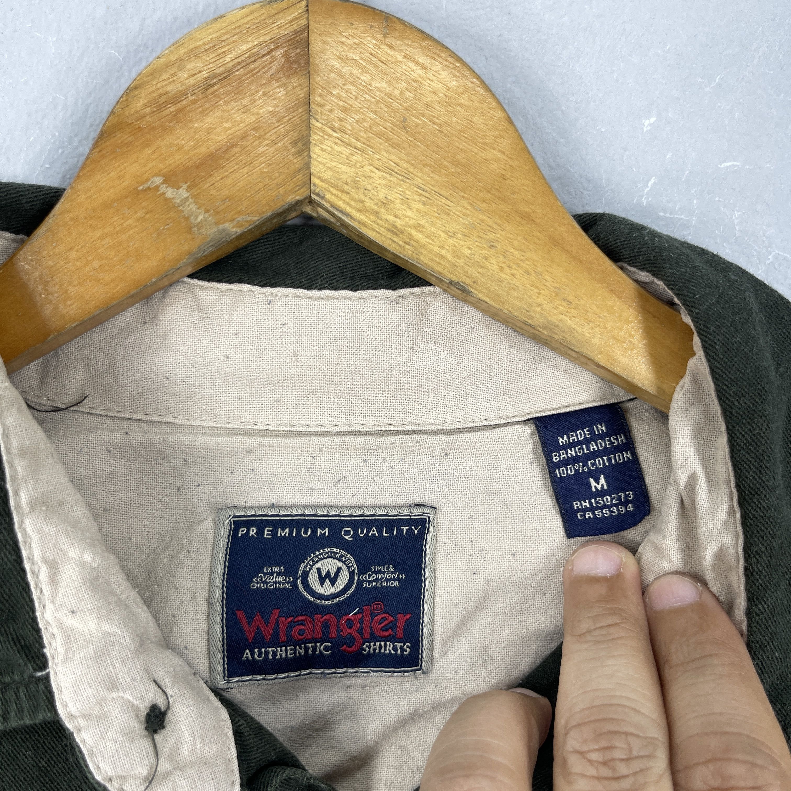 Wrangler Vintage Wrangler Authentic Heavyweight Cotton Work Shirt Size US M / EU 48-50 / 2 - 4 Thumbnail