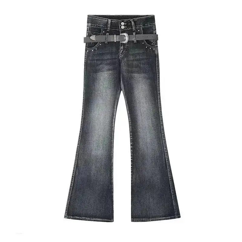Japanese Brand Vintage Street Hip Hop Y2K Micro Flare Jeans Size US 30 / EU 46 - 5 Thumbnail