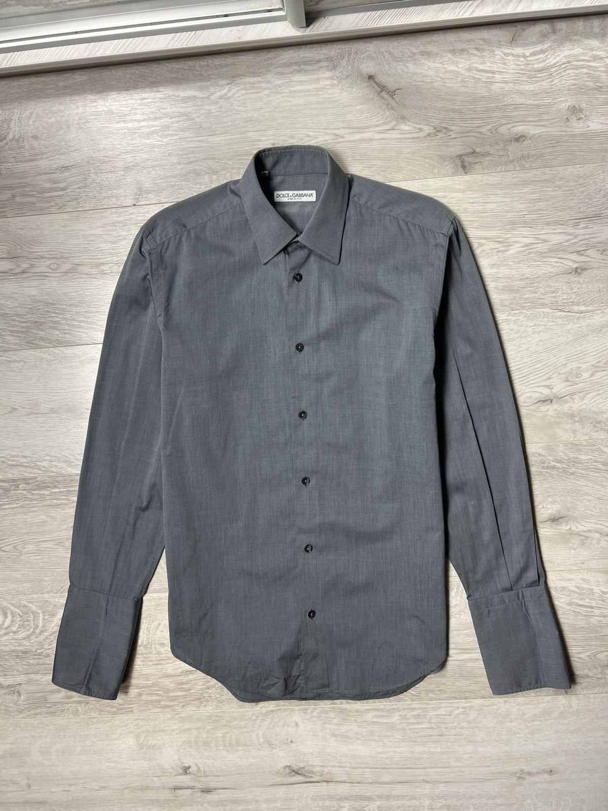 Dolce & Gabbana Dolce & Gabbana Button Up Long Sleeve Shirt (Cufflinks) Size US M / EU 48-50 / 2 - 2 Thumbnail